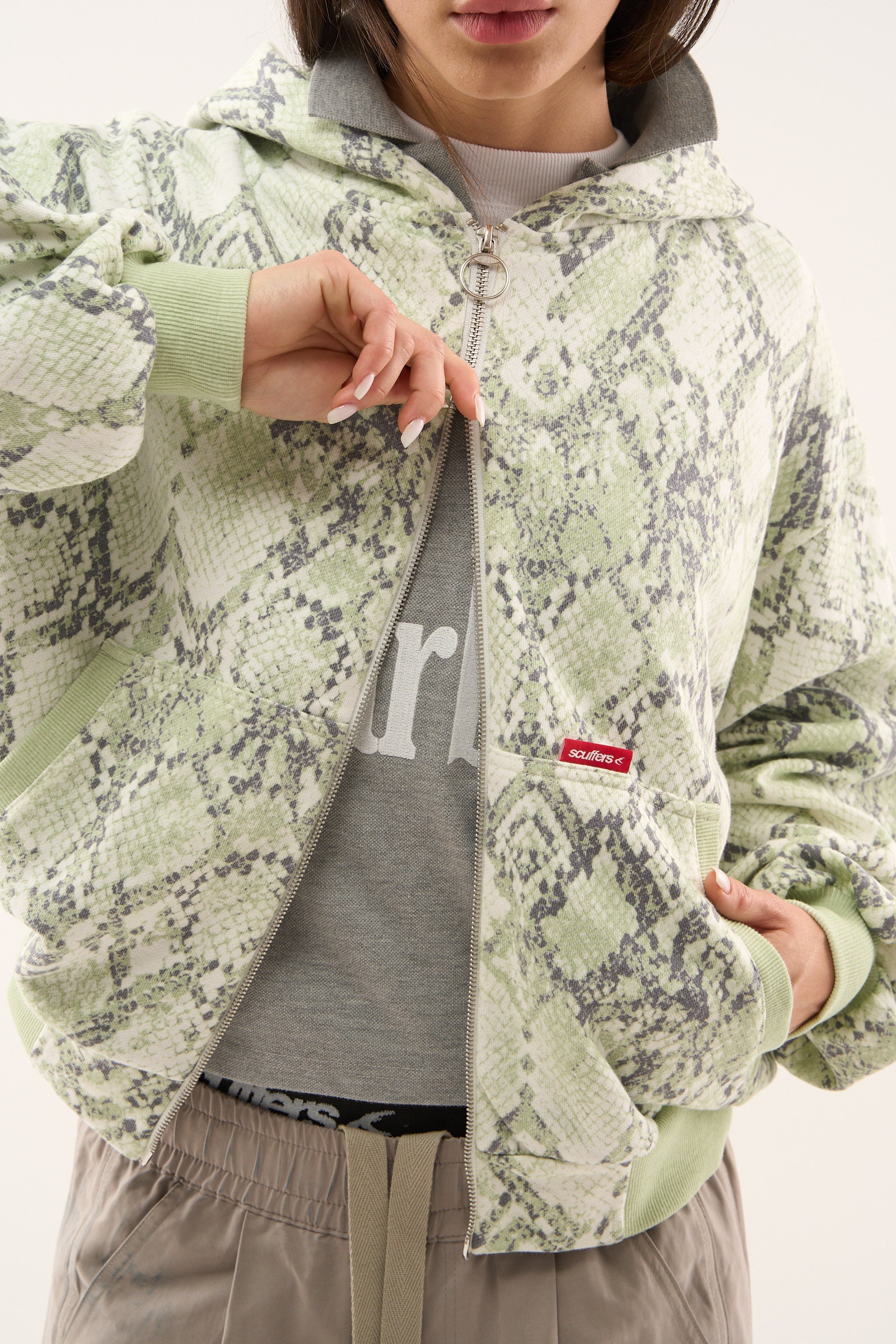 SCFF Green Snake Zipper