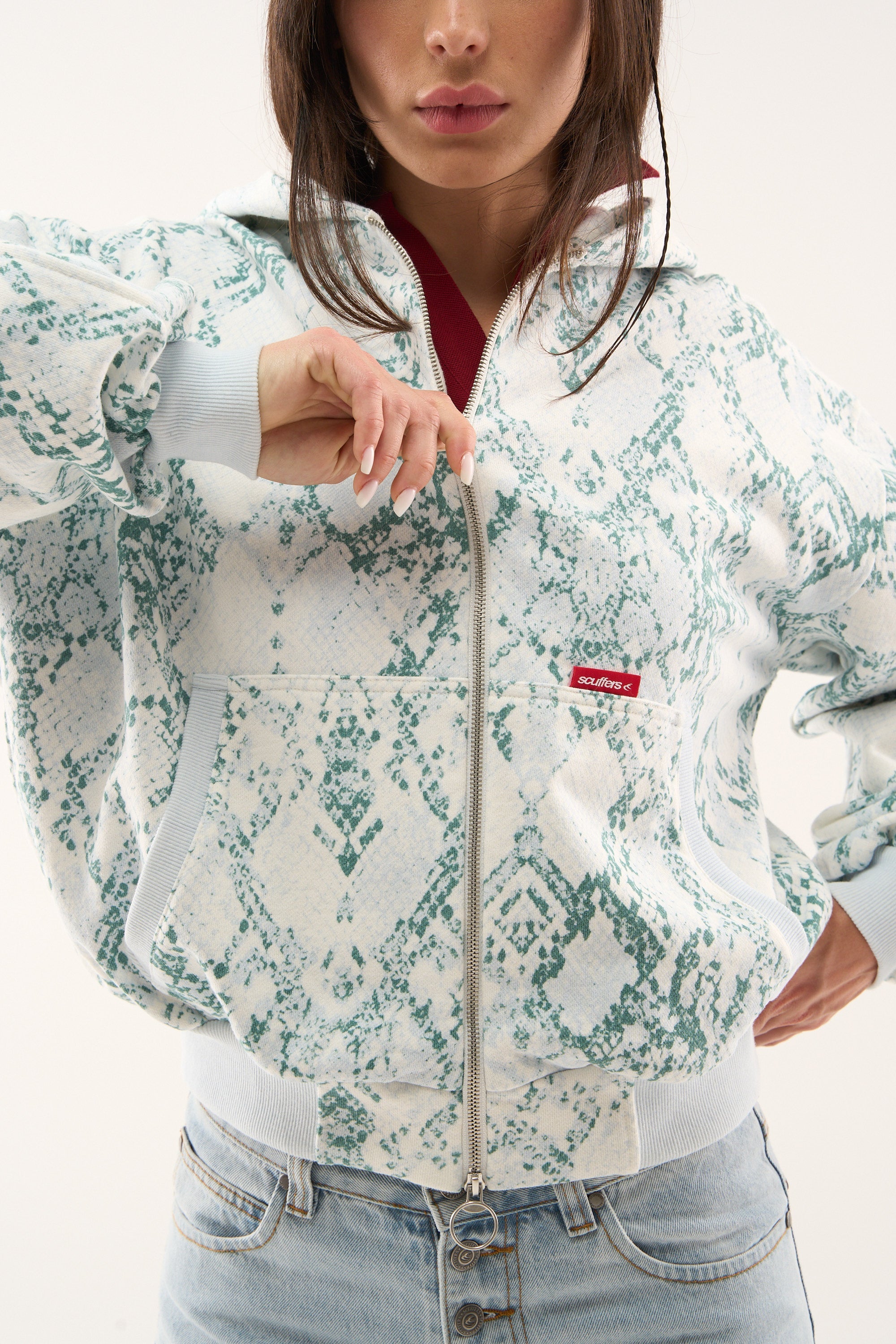 SCFF  Blue Snake Zipper