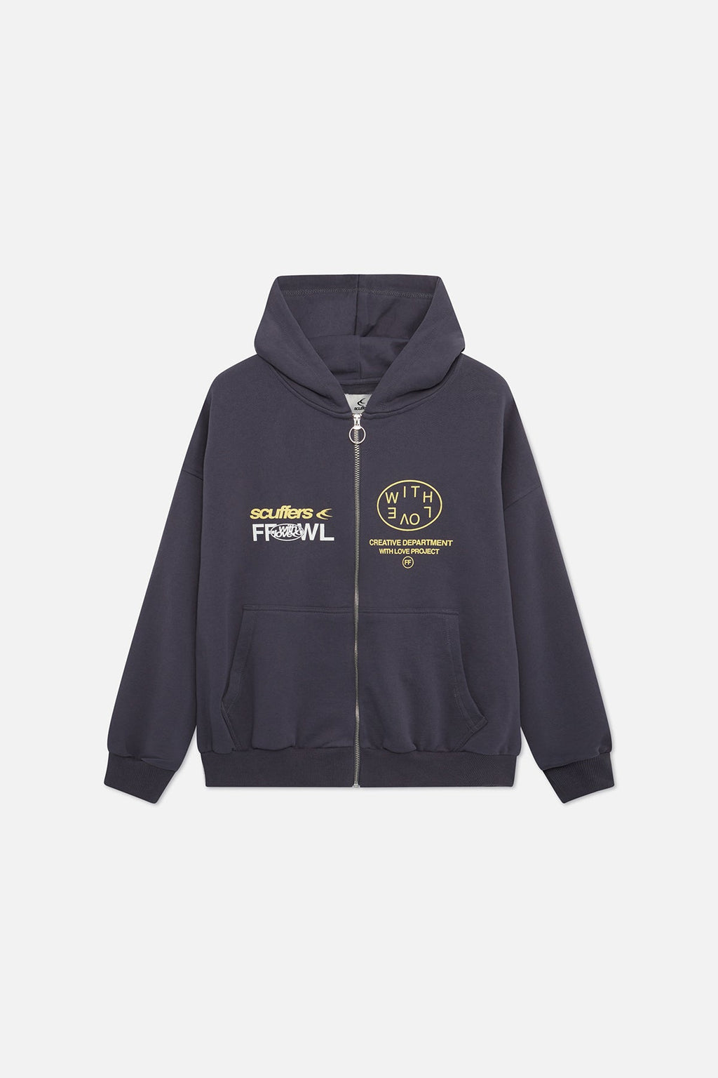 Caviar Navy Zipped Hoodie