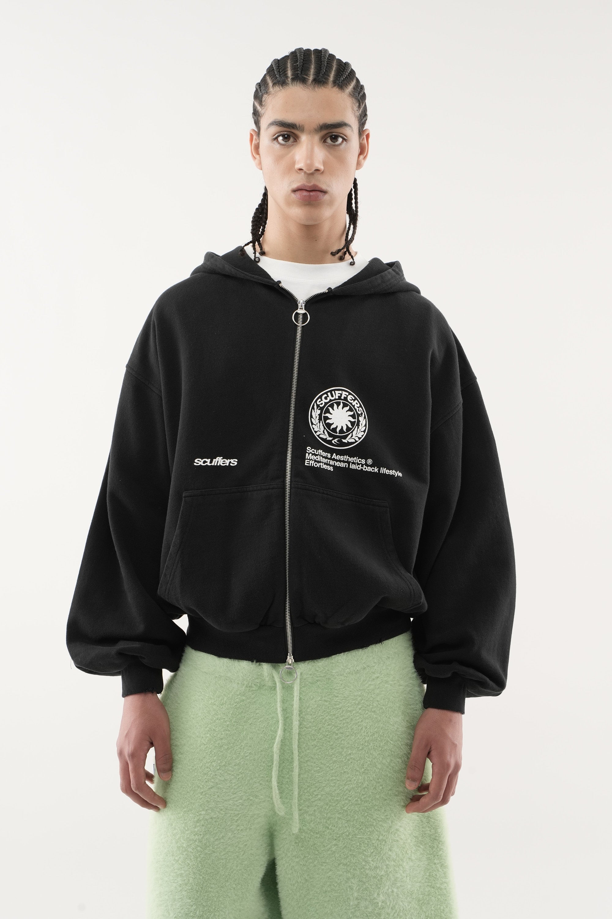 Champ Black Zipped Hoodie