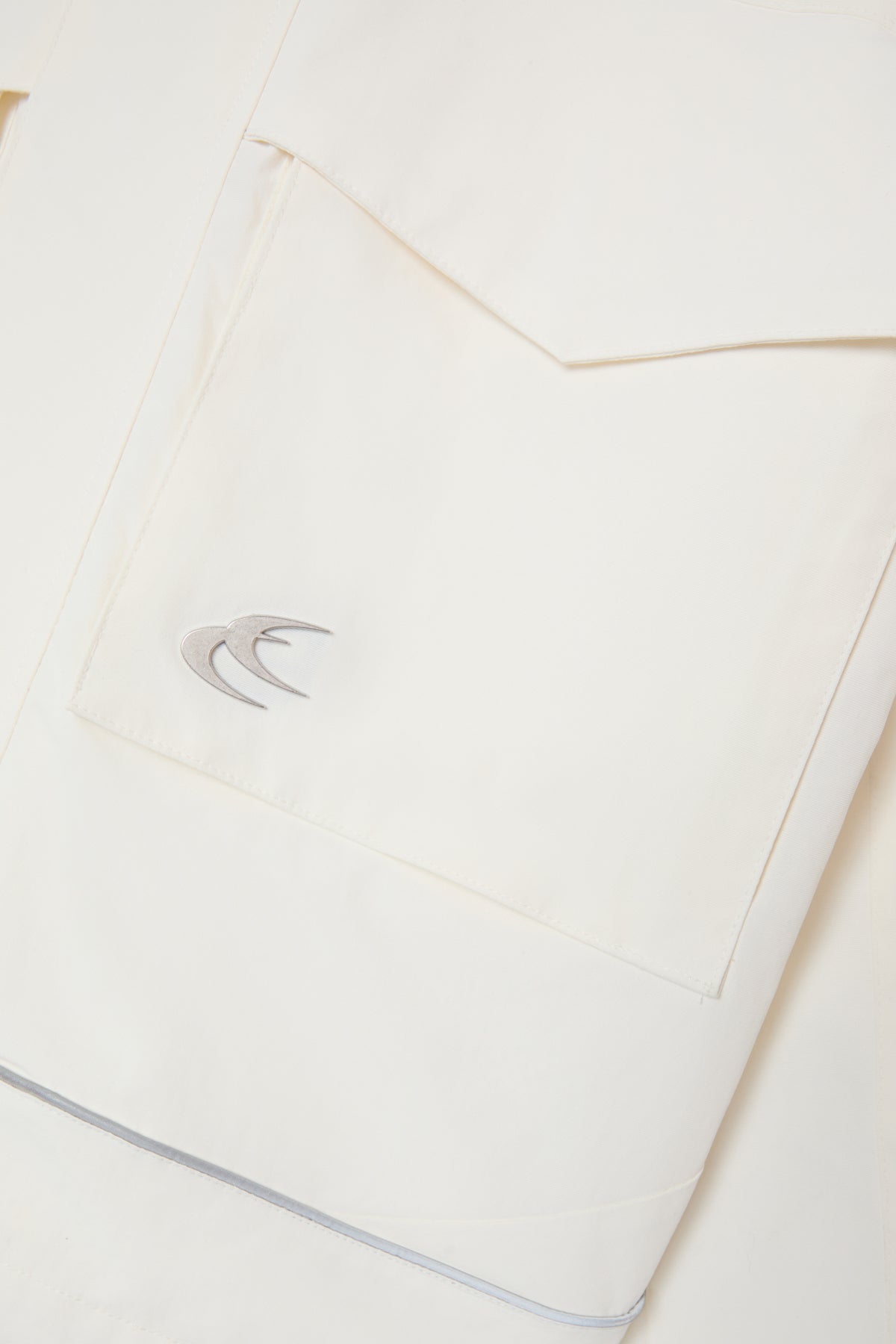 Essential White Windbreaker