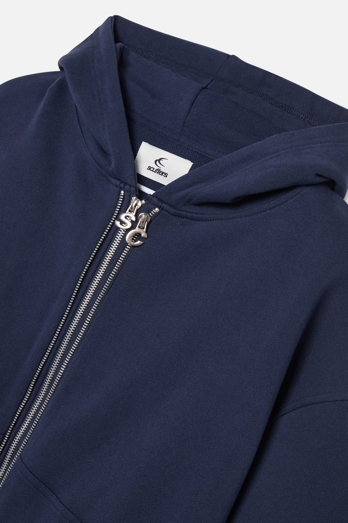Steel Navy Zipper