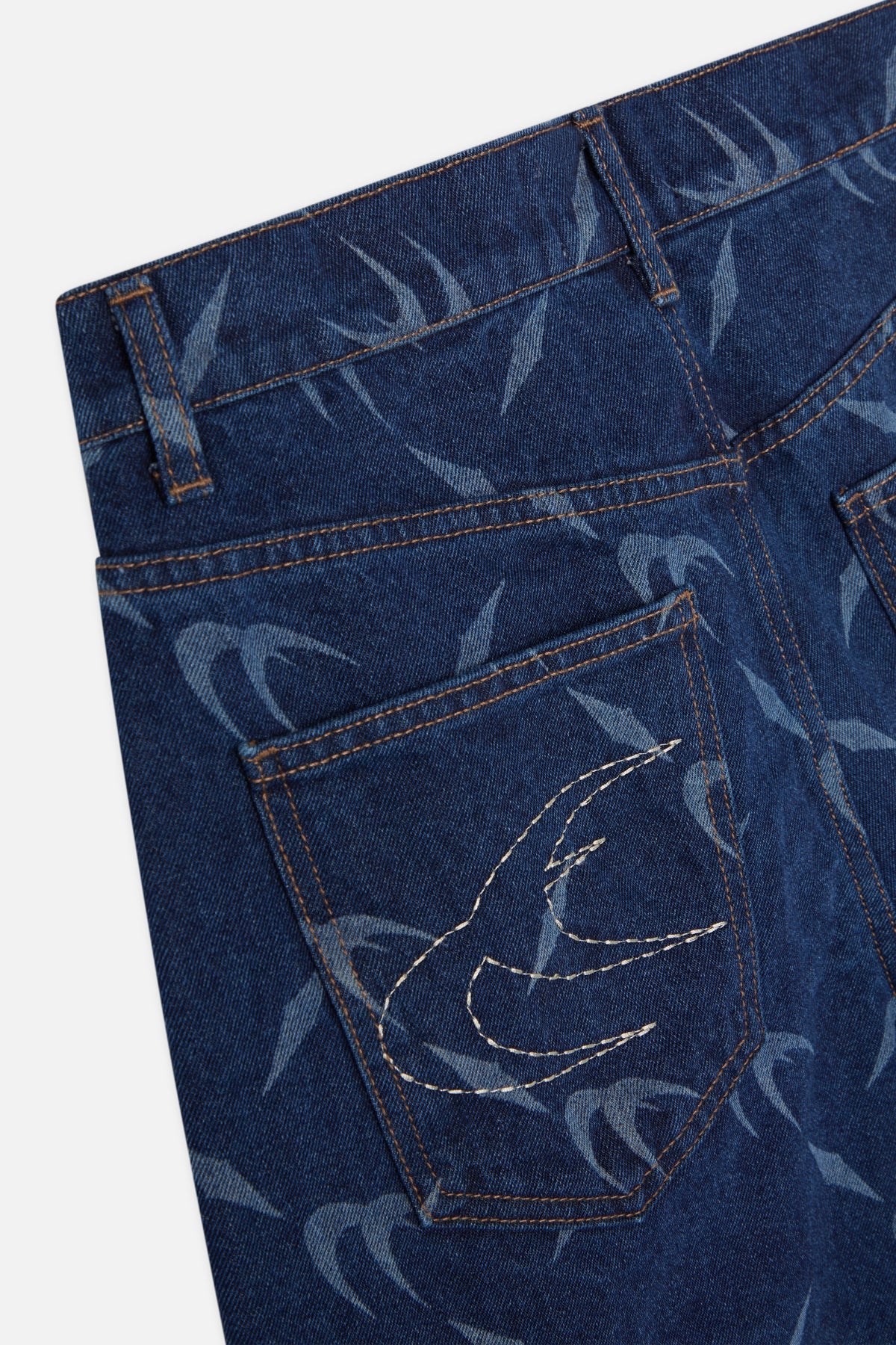 Silver Dark Blue Jorts