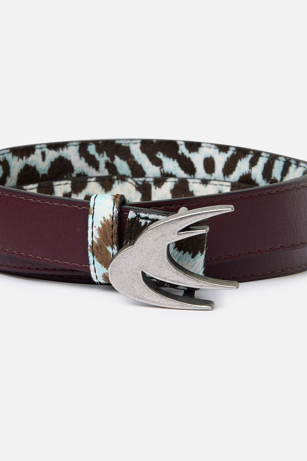 White Leopard Belt