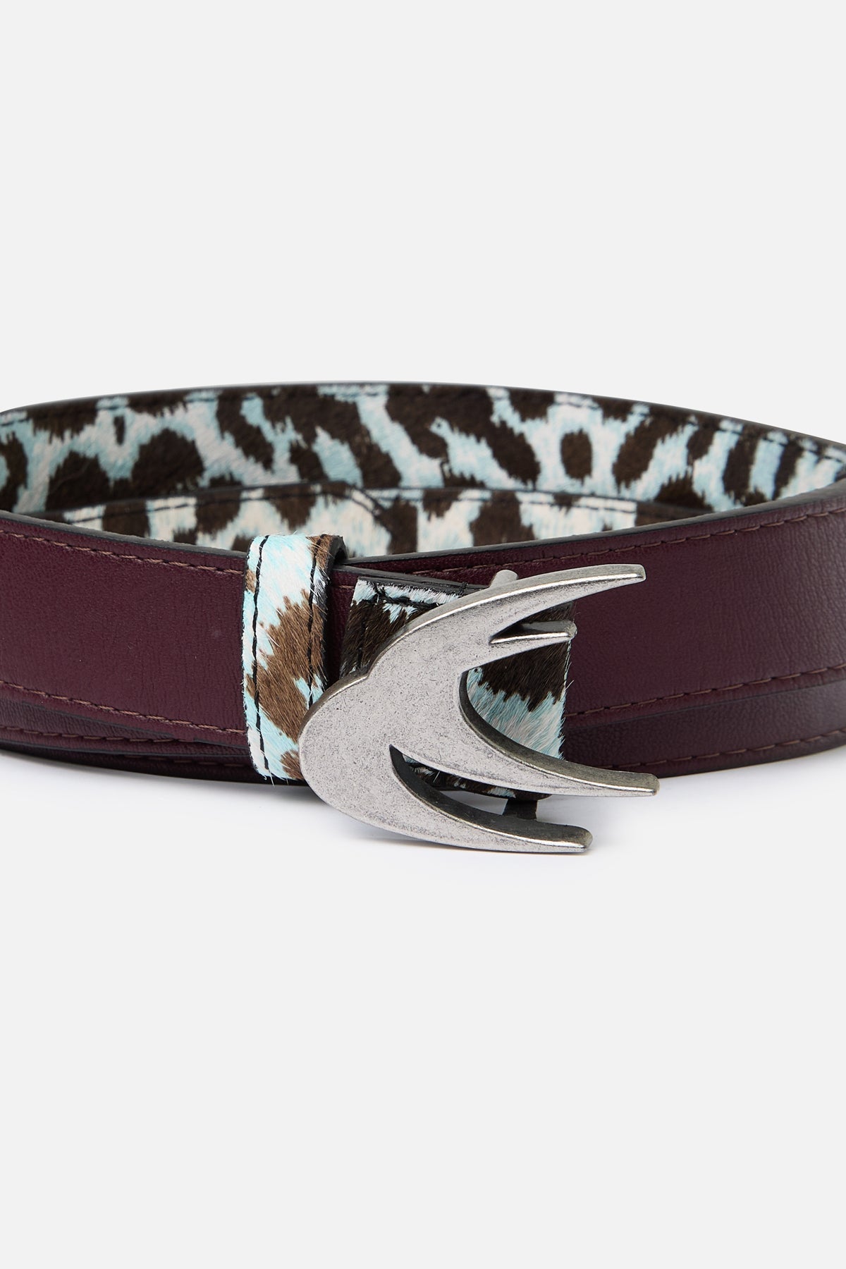 White Leopard Belt