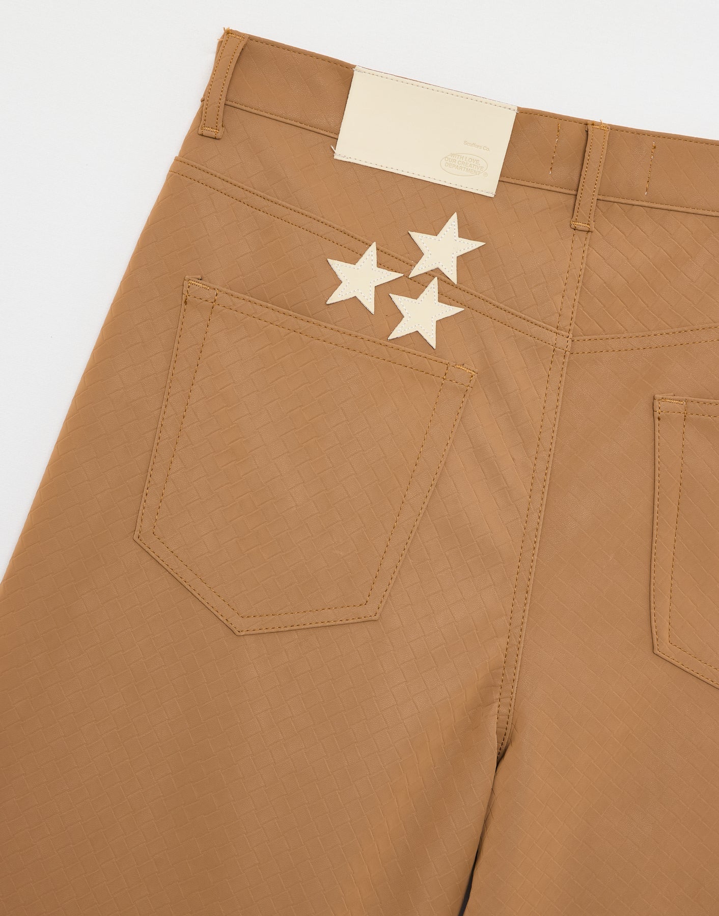 Braided Camel Jumbo Shorts