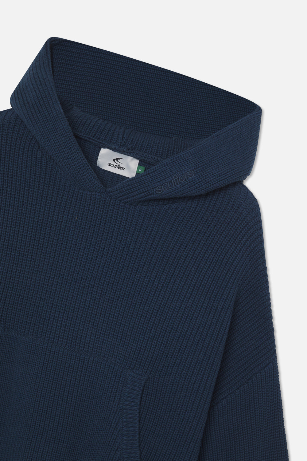 Bawdy Navy Knit Hoodie