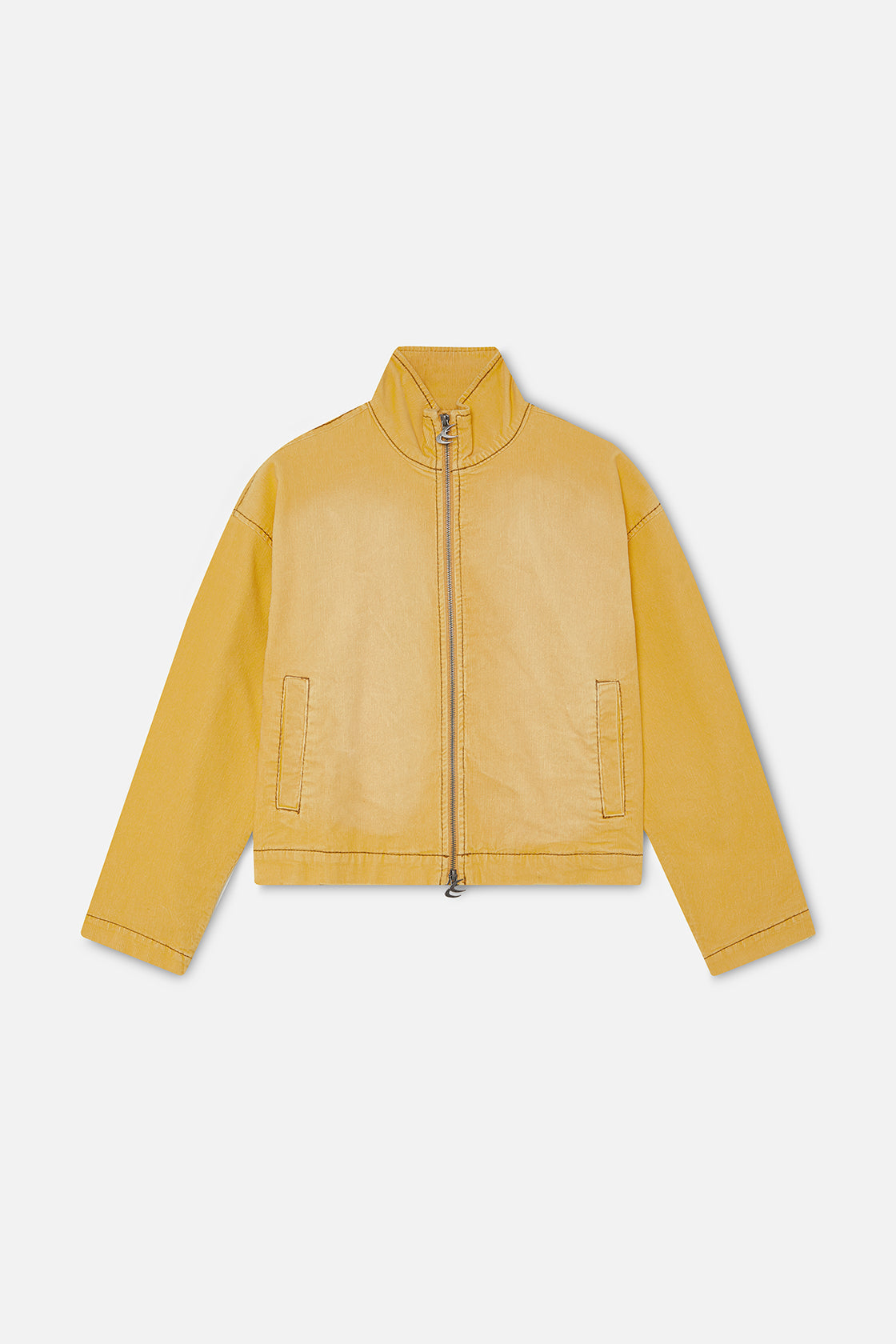 Corduroy Flared Yellow Jacket