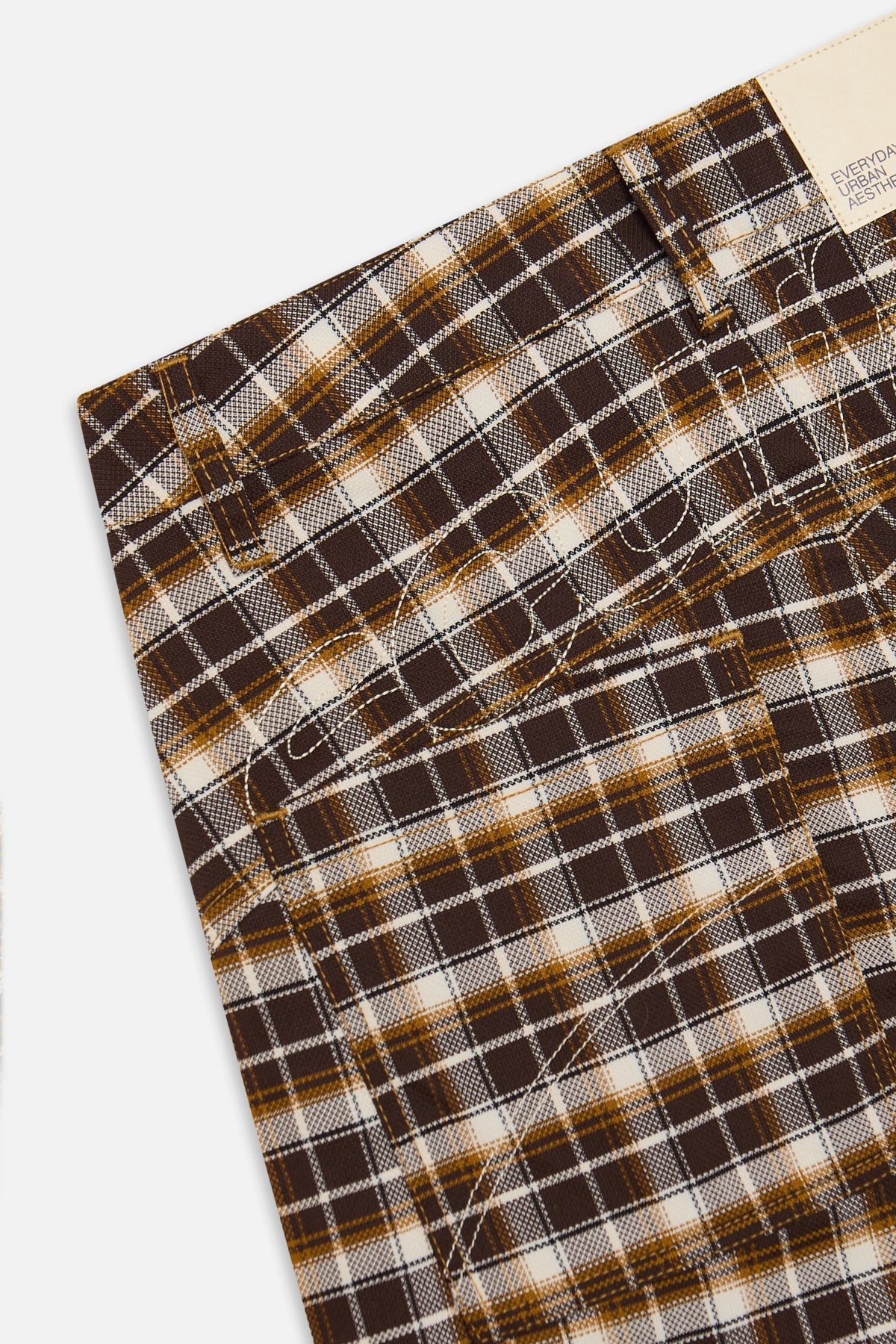 Checkered Brown Jorts