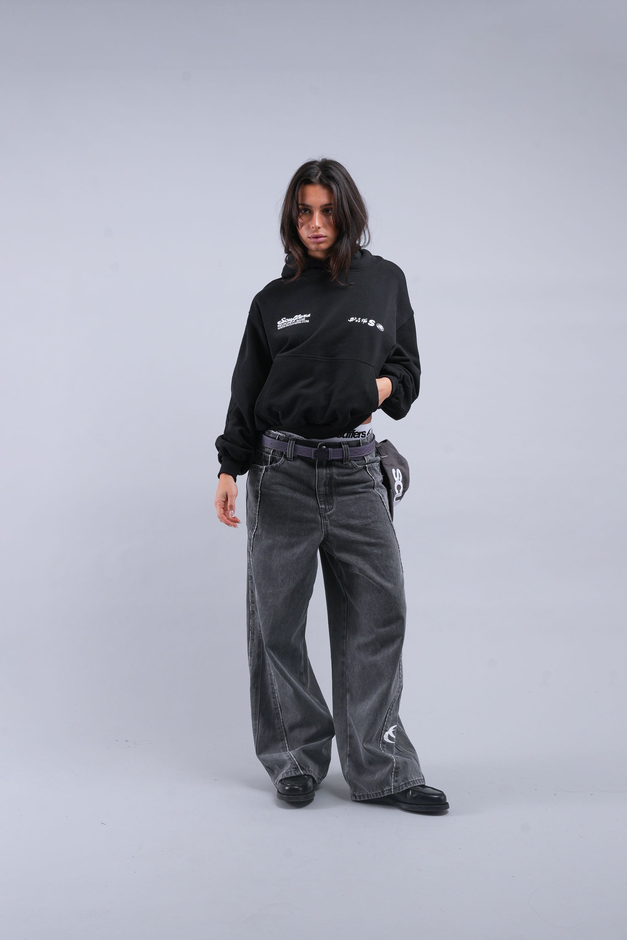 Tropical Black Hoodie