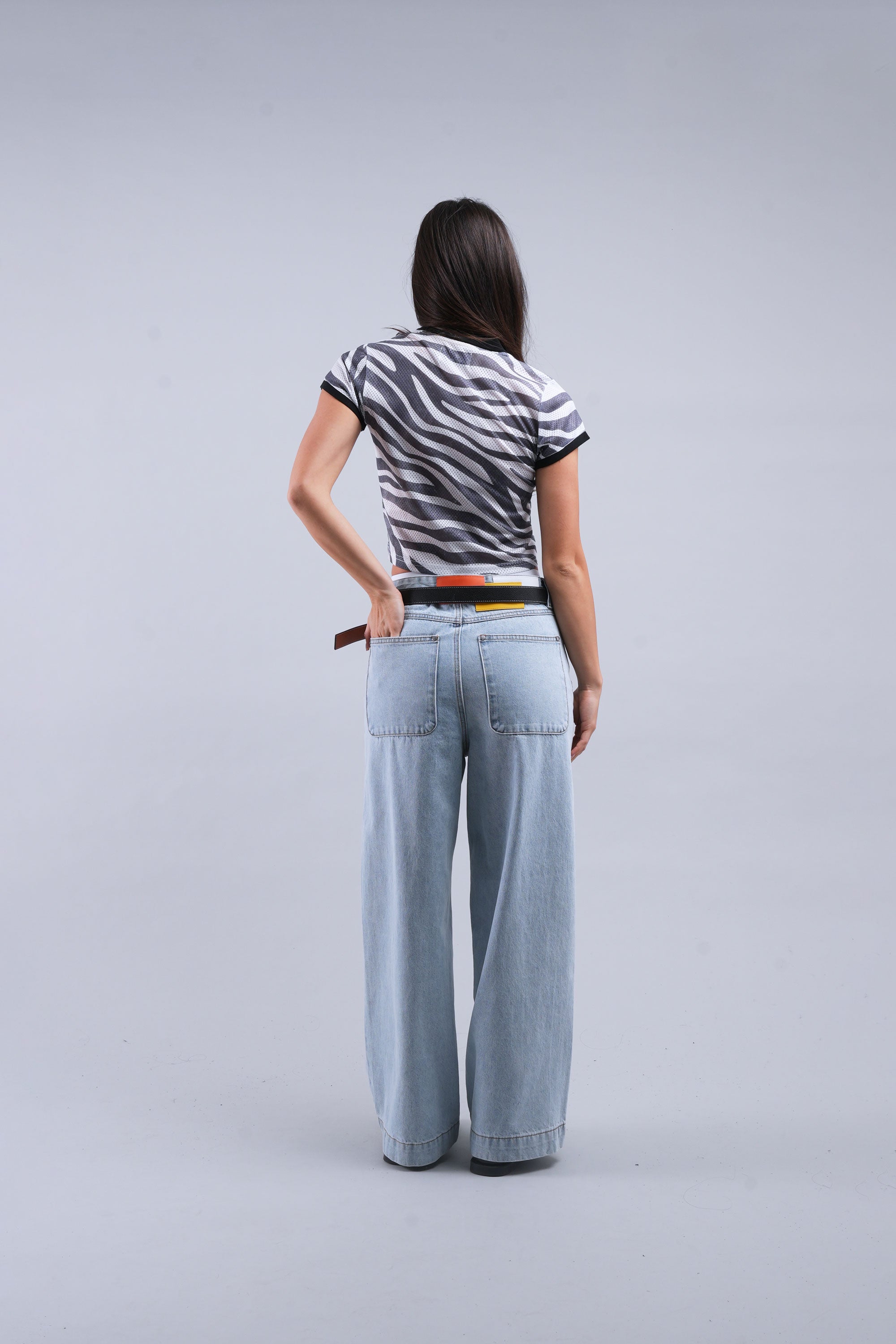 Tropical Light Blue Pants