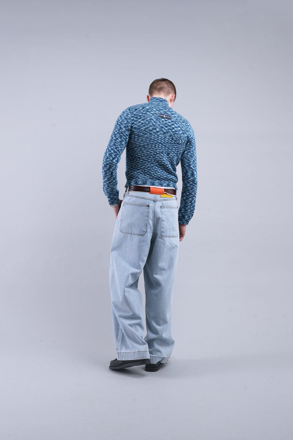 Tropical Light Blue Pants