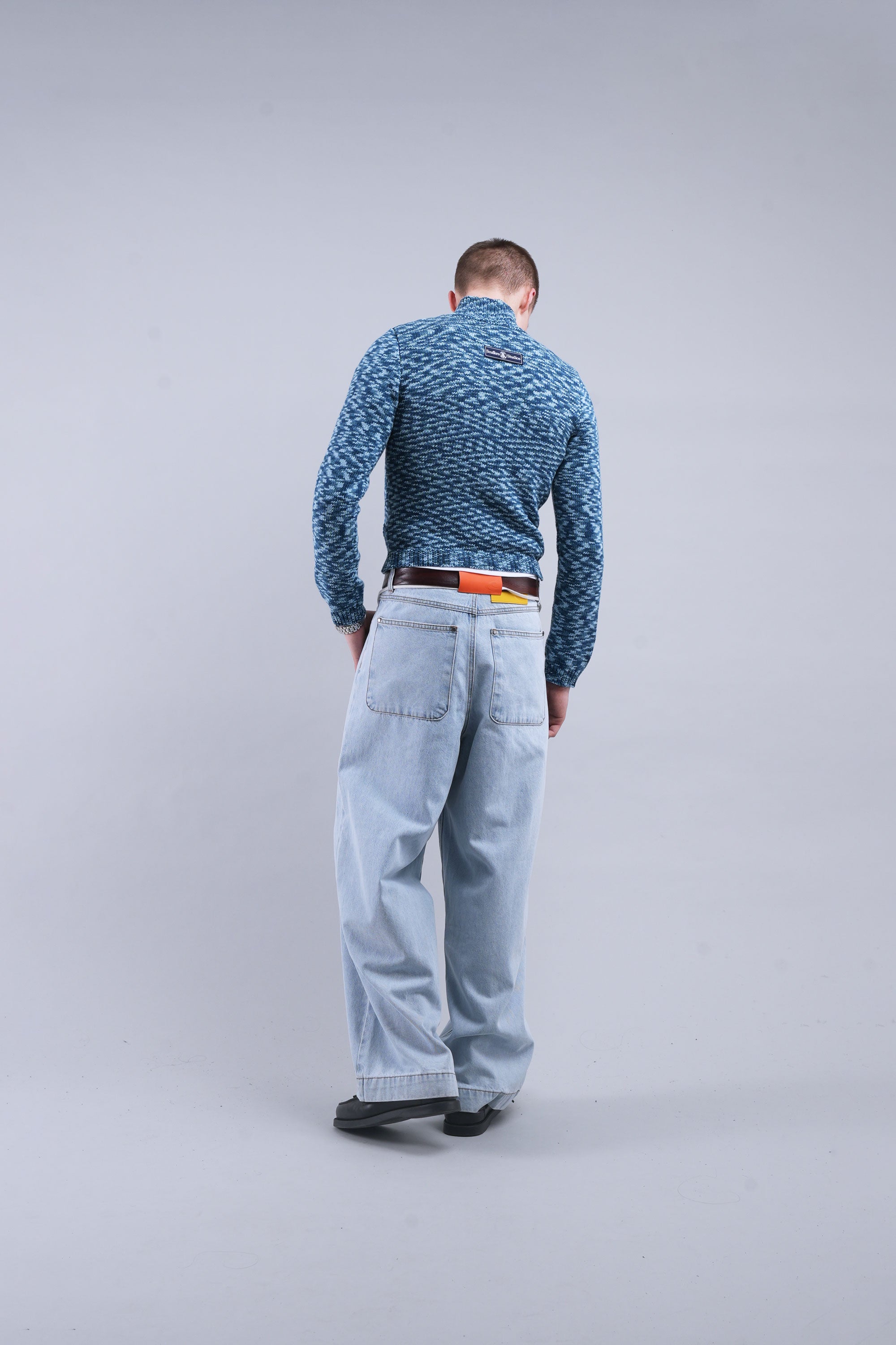 Tropical Light Blue Pants