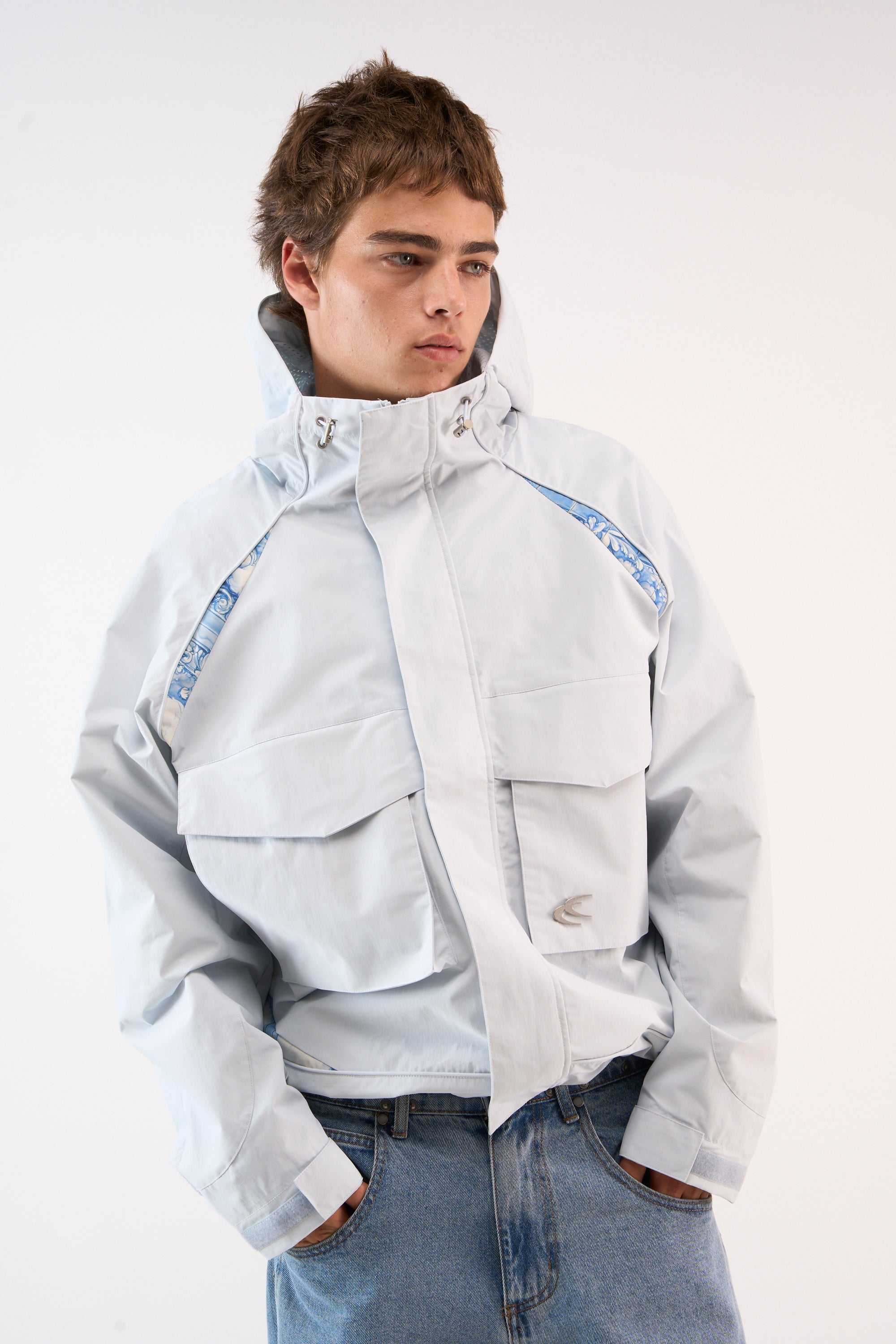 New Essential Light Blue Windbreaker