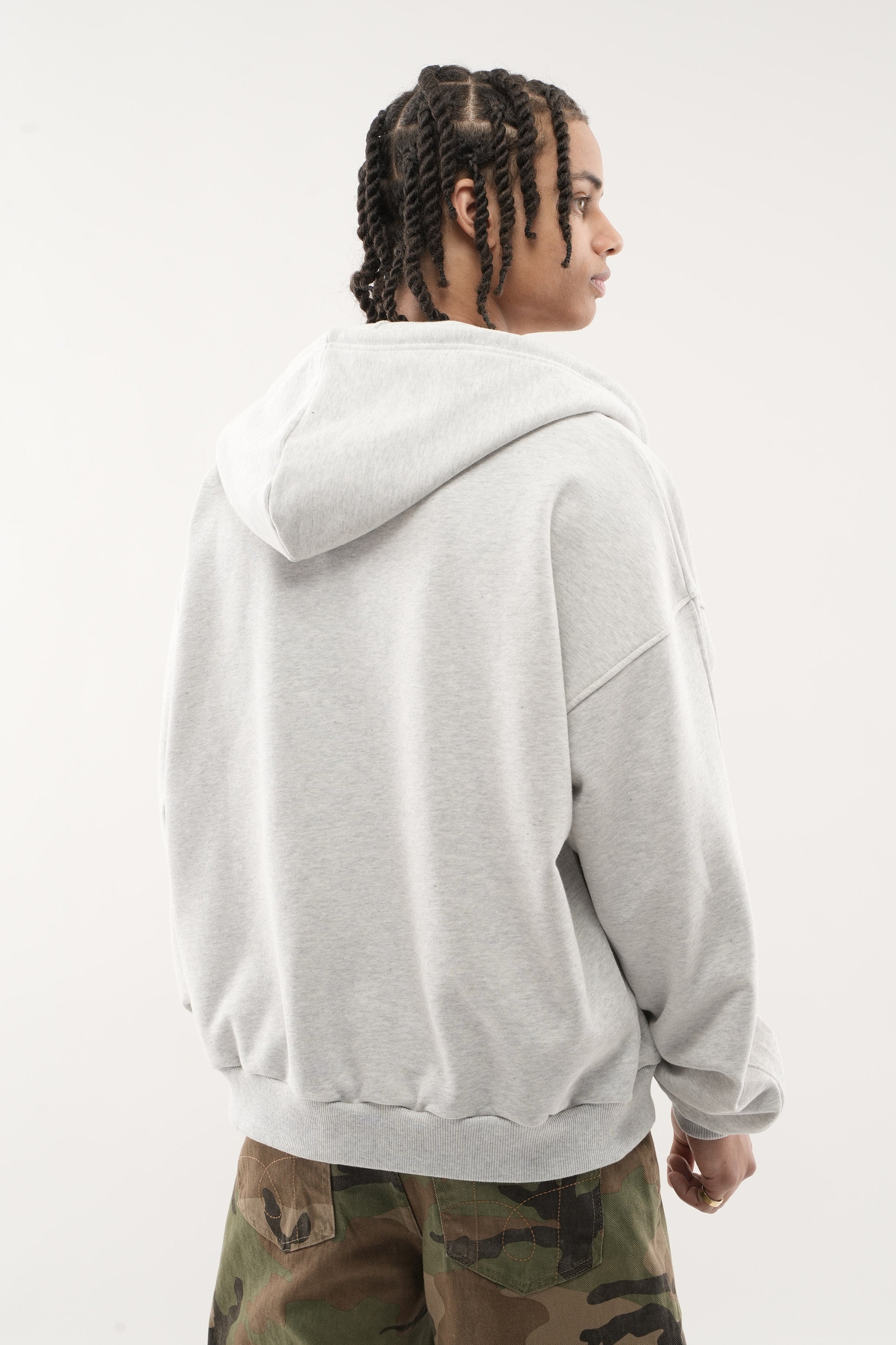 Garden Grey Melange Zipper