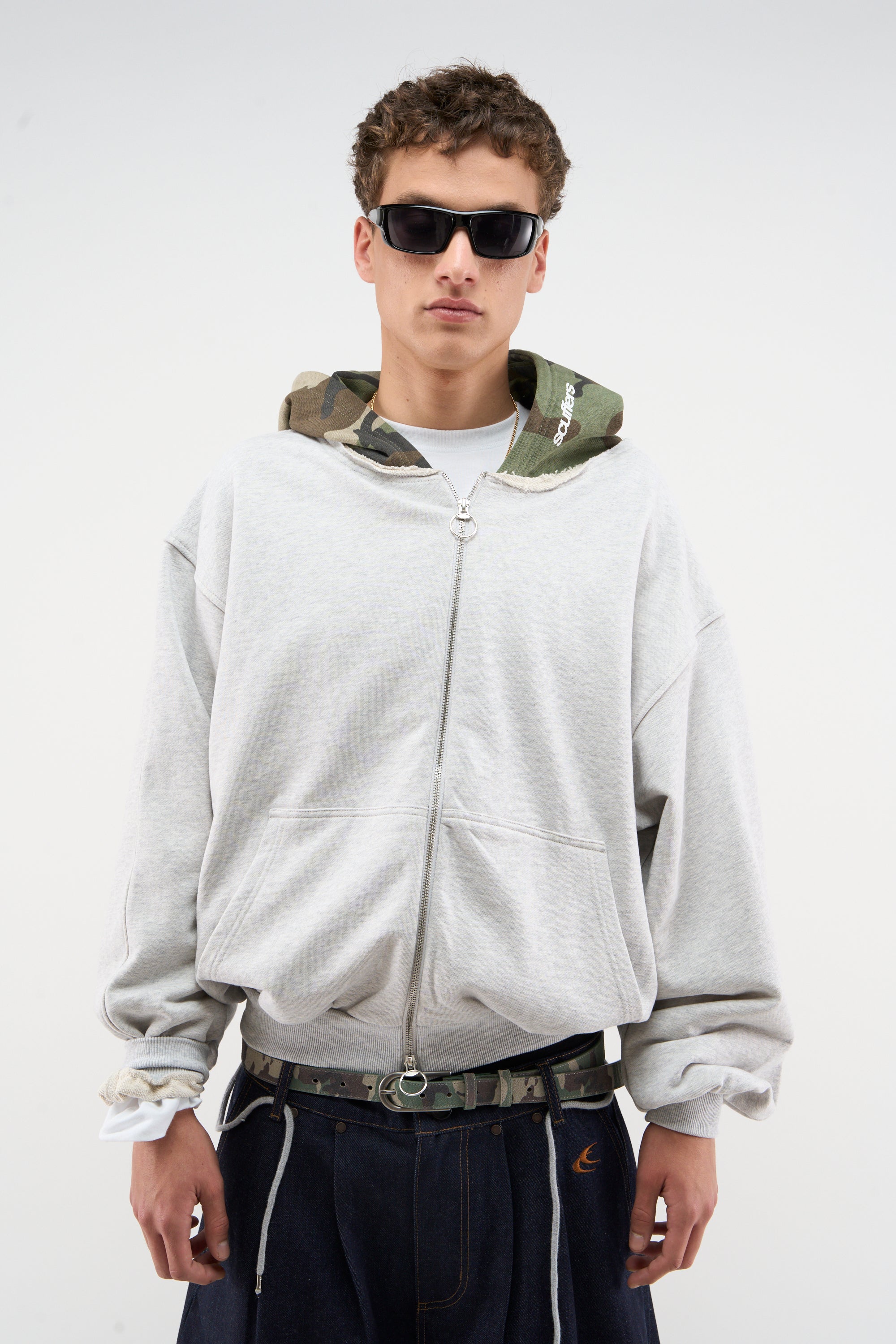 Mask Light Grey Zipper