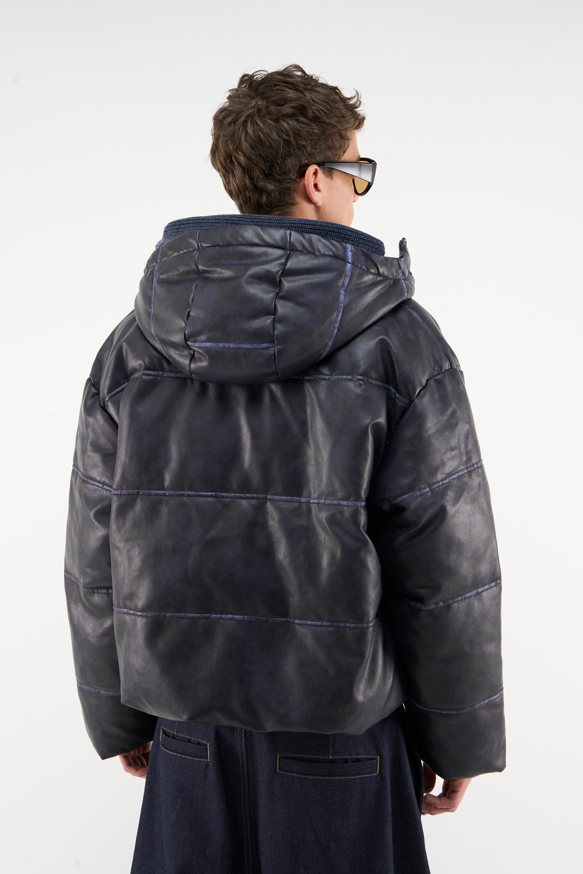 Raw Dark Puffer Jacket