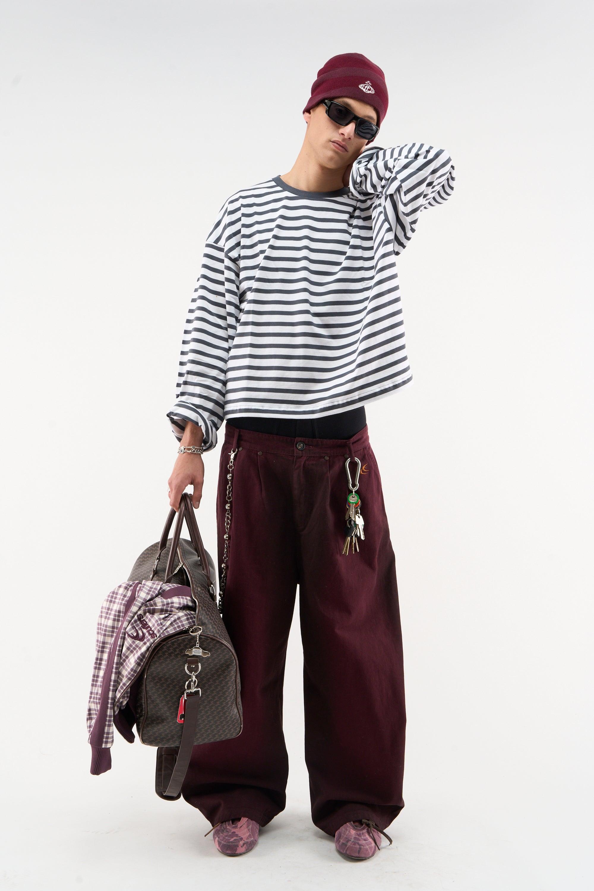 Shell Burgundy Pants