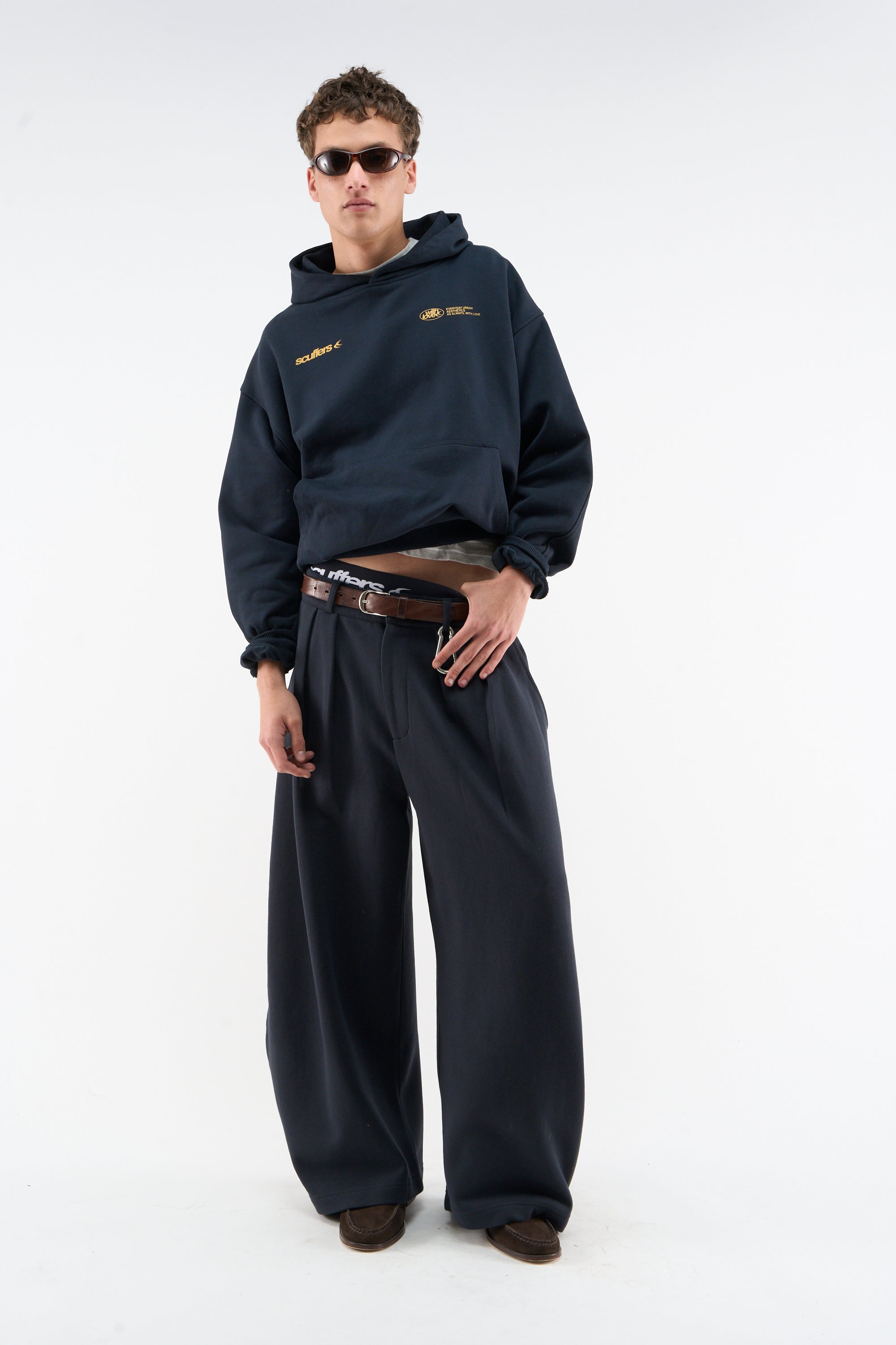 Shell Navy Blue Sweatpants