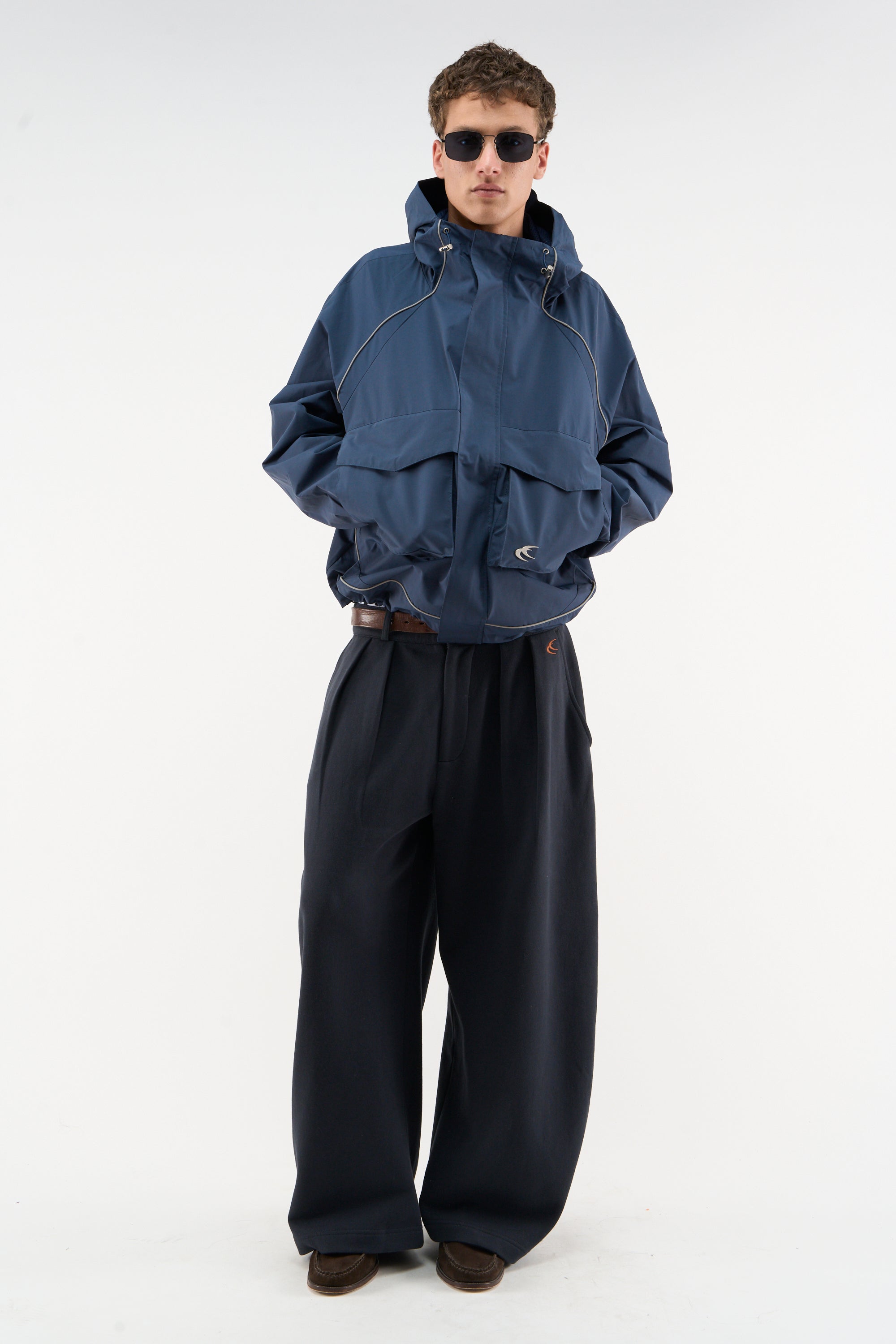 Essential Navy Windbreaker