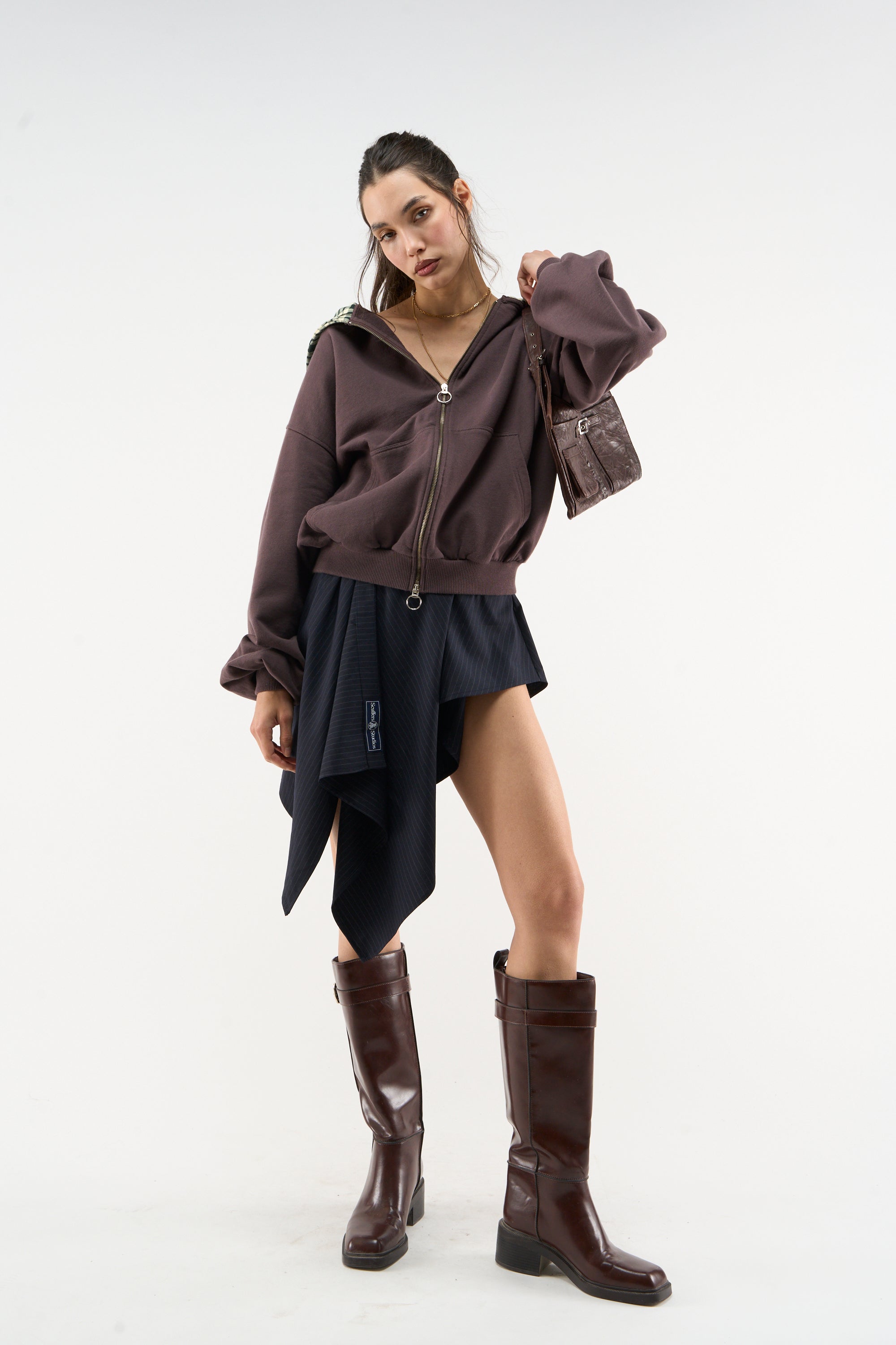 New Mask Brown  Zipper