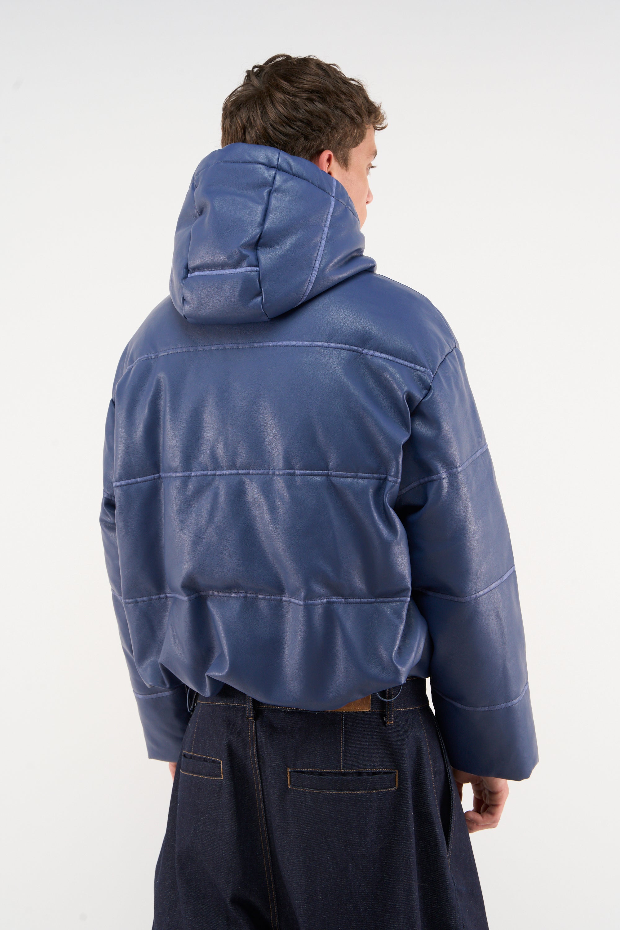 Raw Royal Blue Puffer Jacket