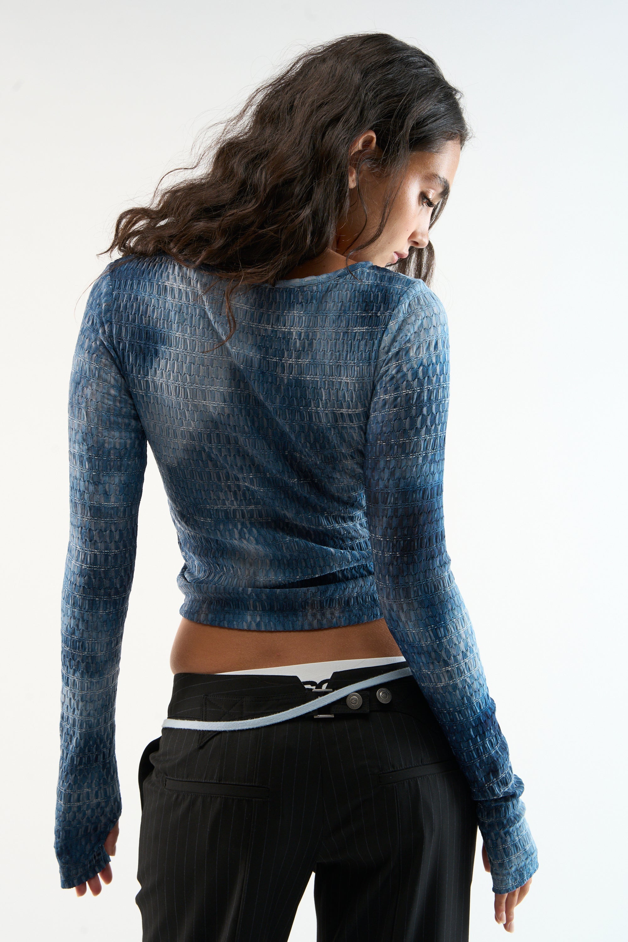 Text Blue Longsleeve