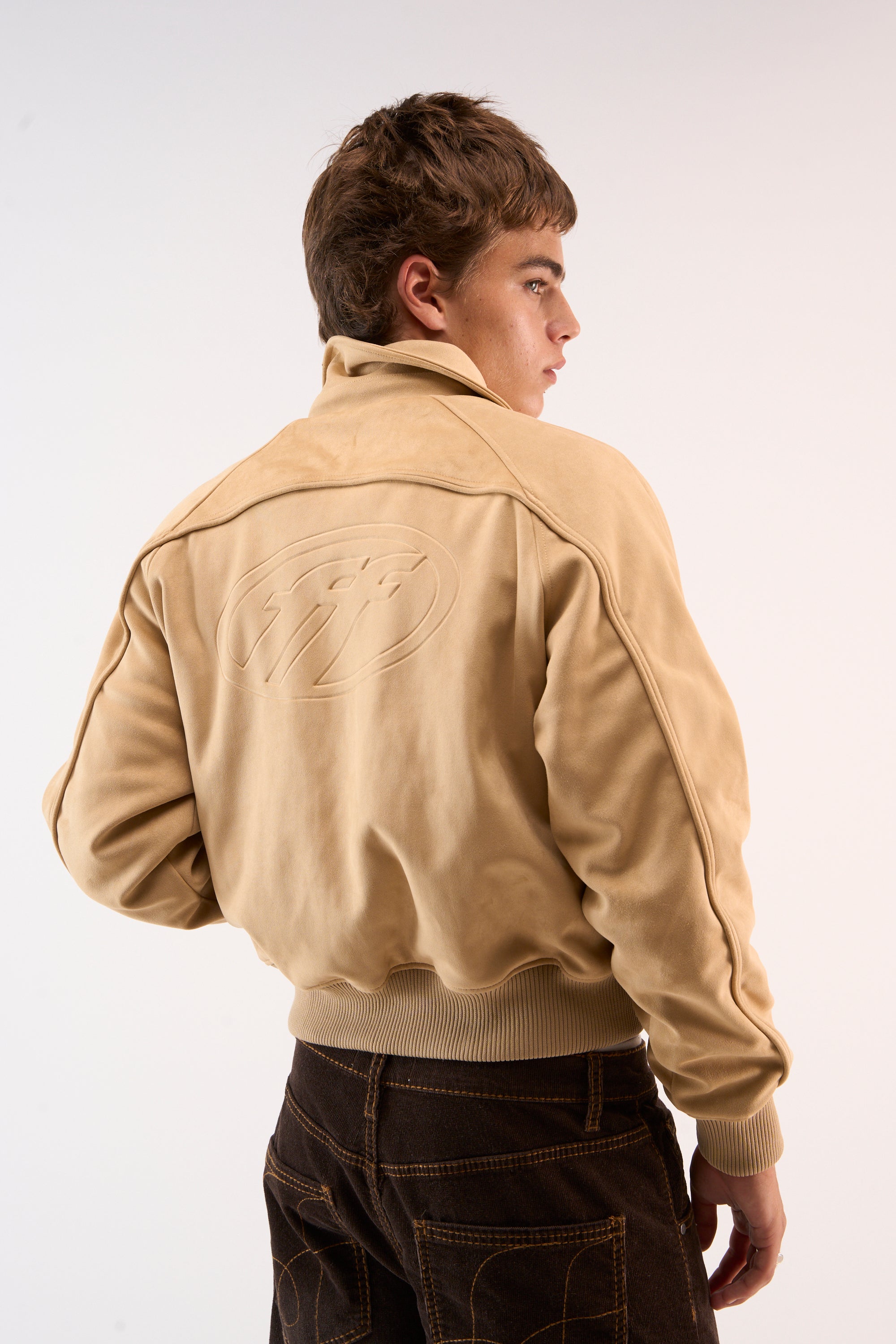 Suede Camel Raw Jacket