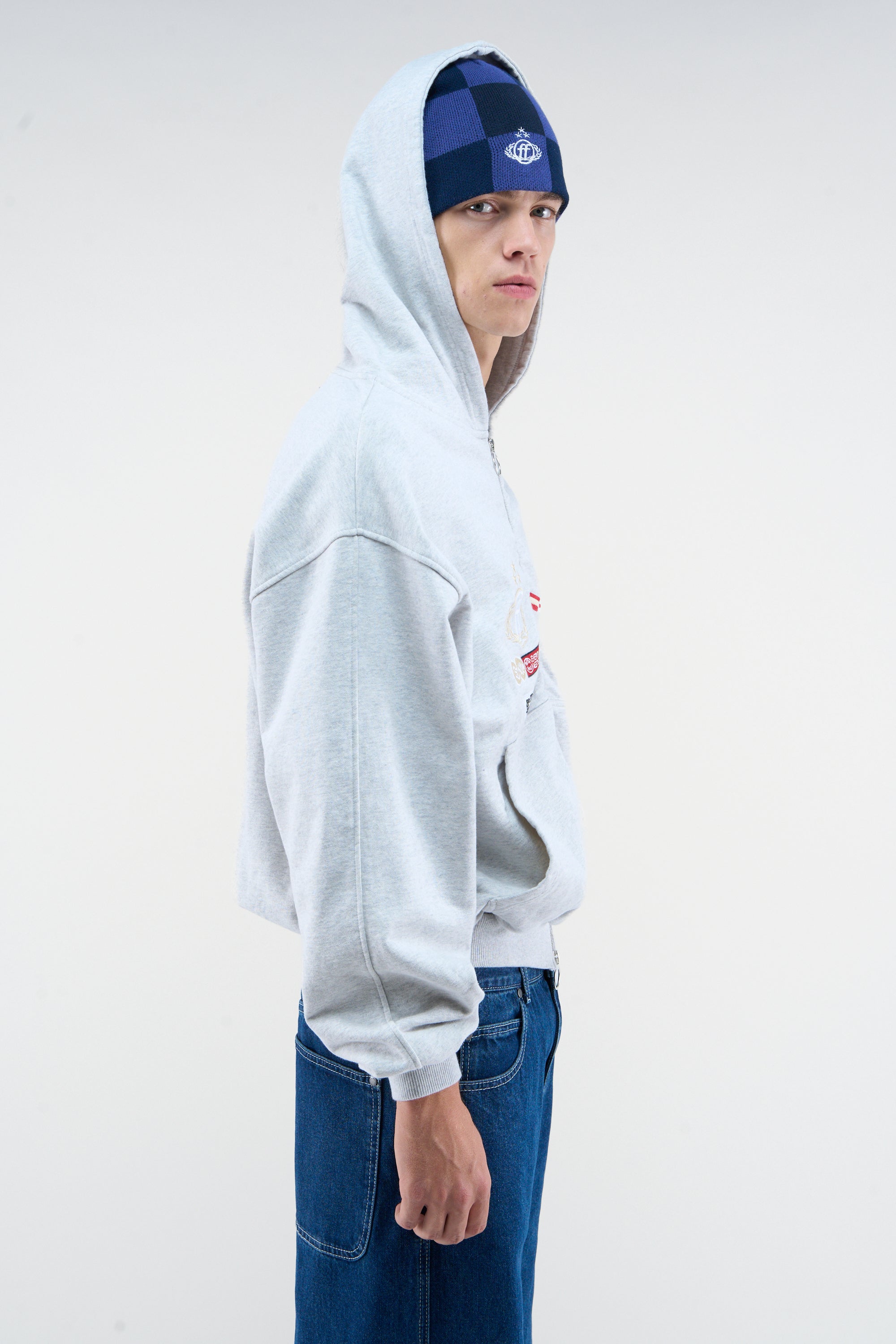 Mayor Light Grey Zipper