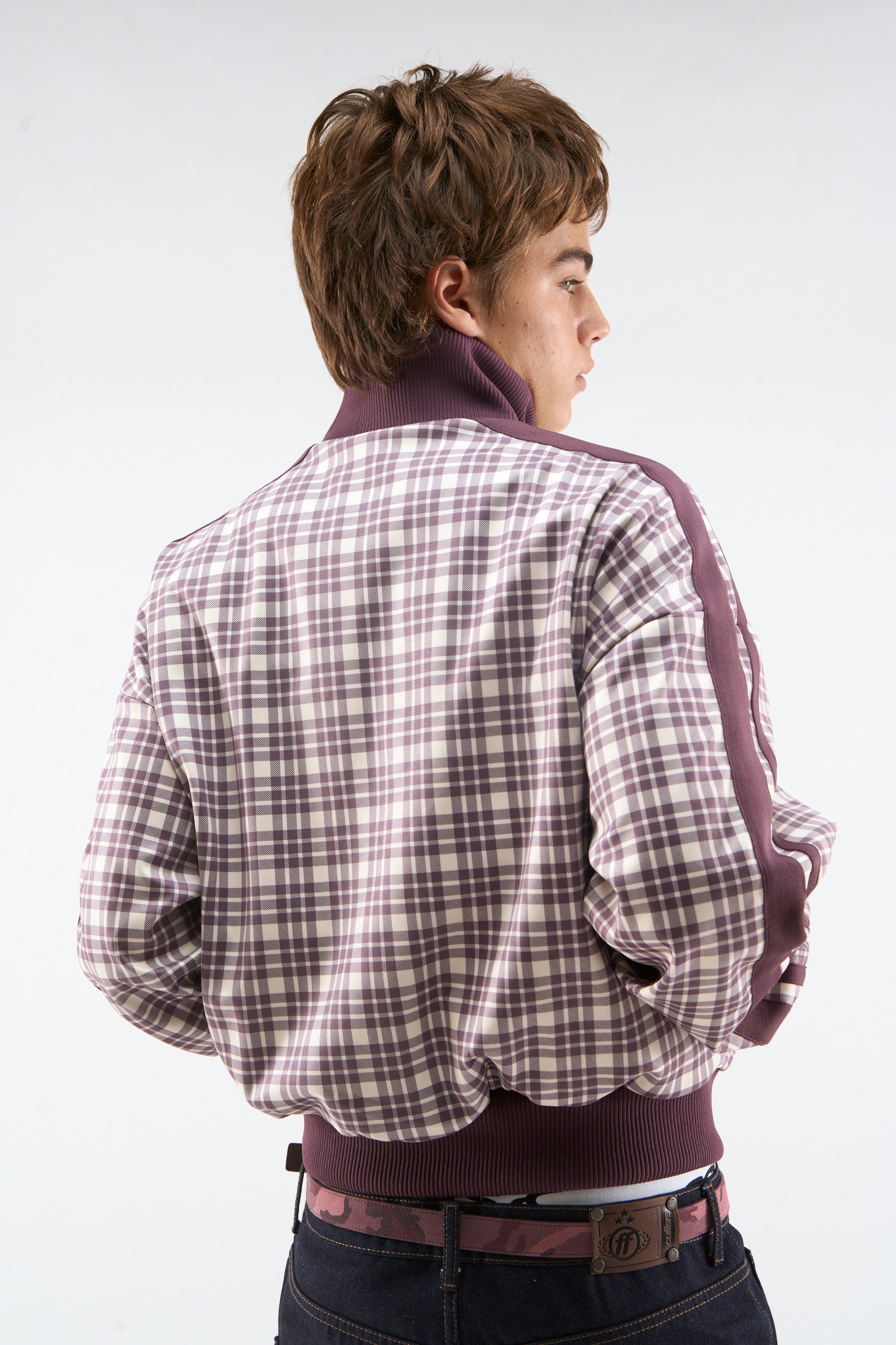 Mice Burgundy Zipper