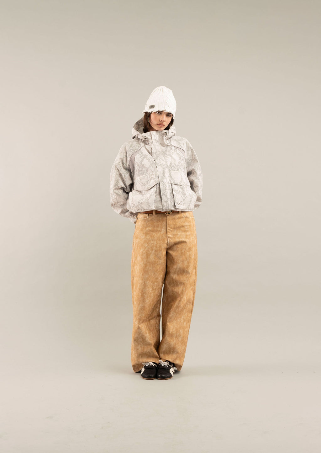 Snake Light Grey Windbreaker