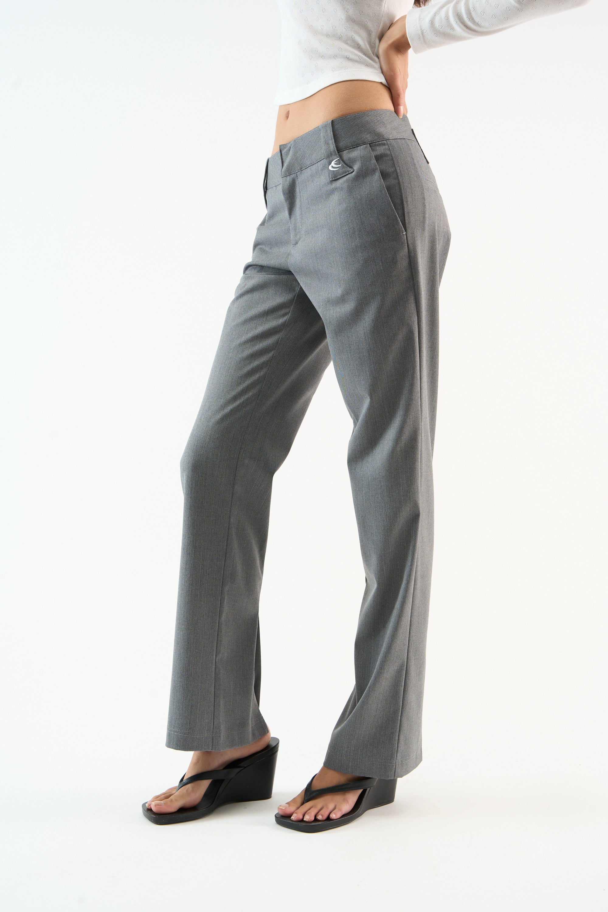 Tailoring Grey Striped Pants