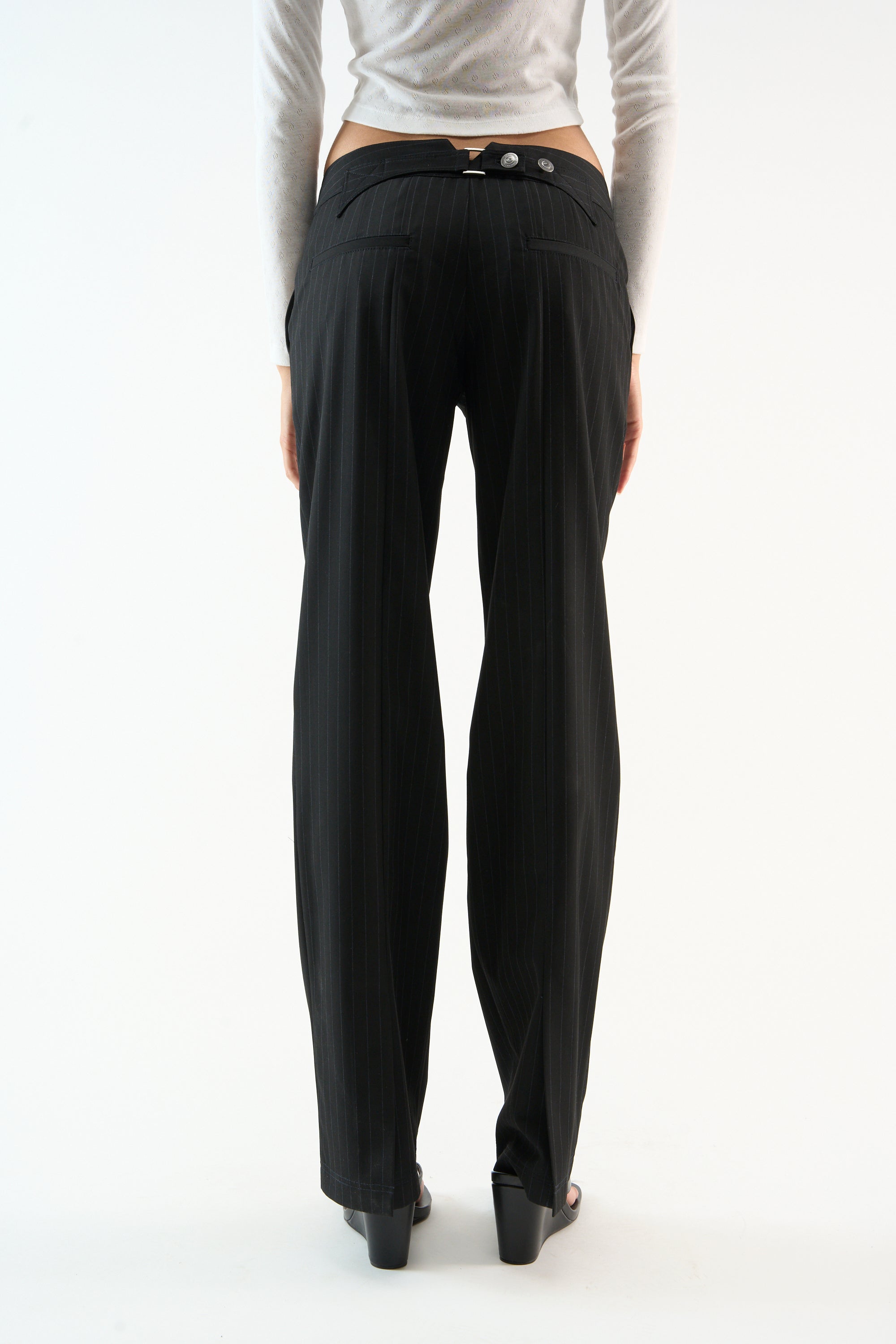 Tailoring Dark Striped Pants