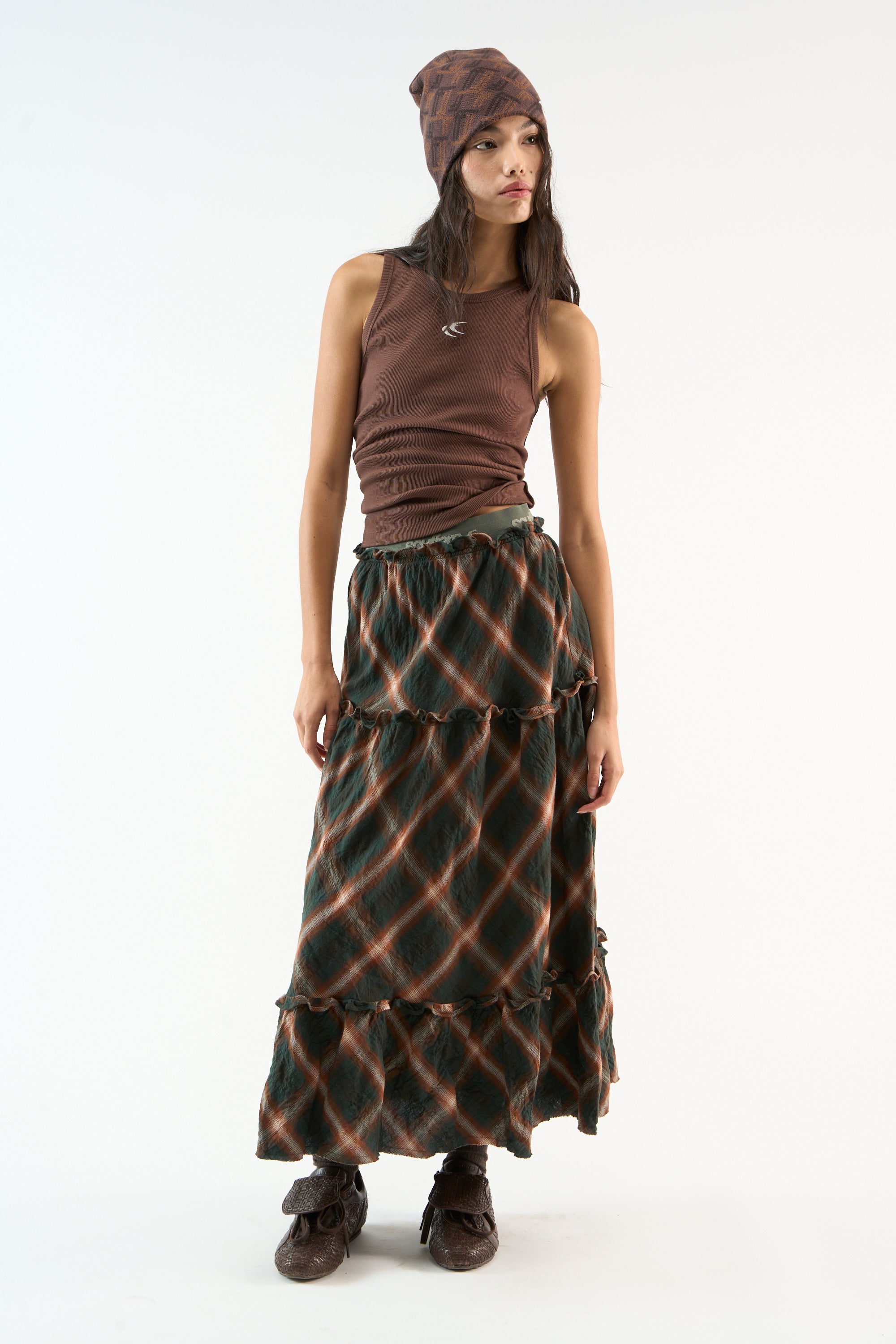 Monogram Brown Beanie