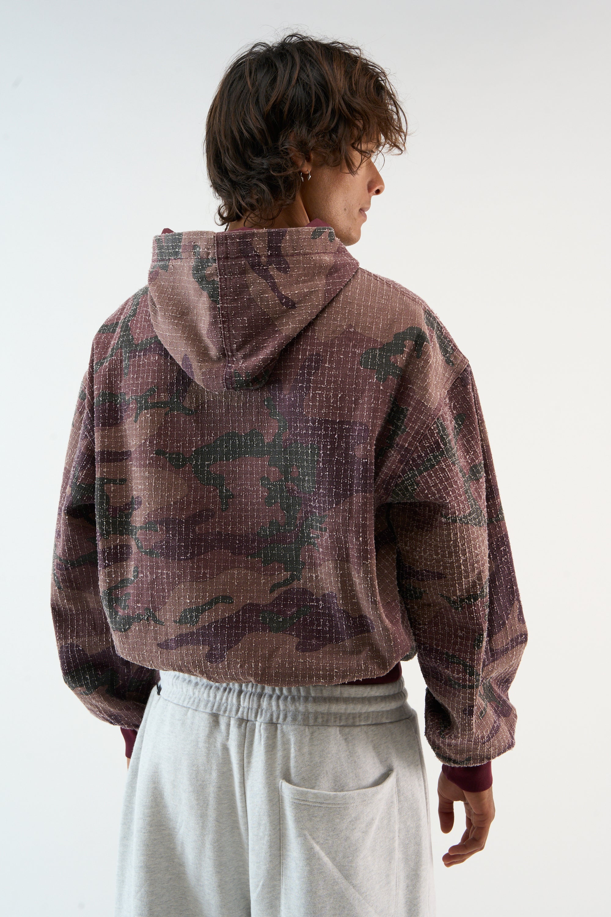 Ripstop Burgundy Hoodie