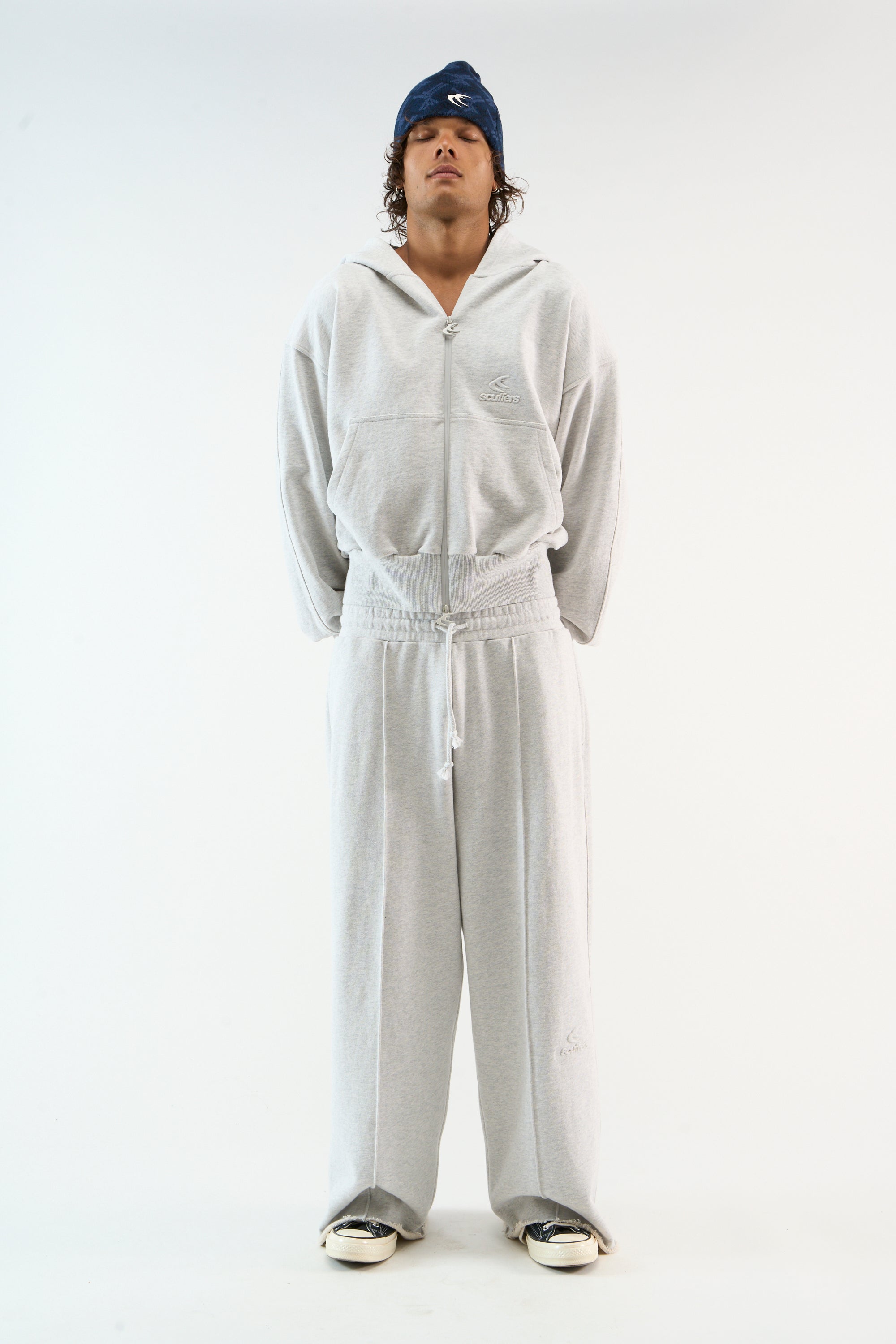 Weekender Grey Melange Zipper