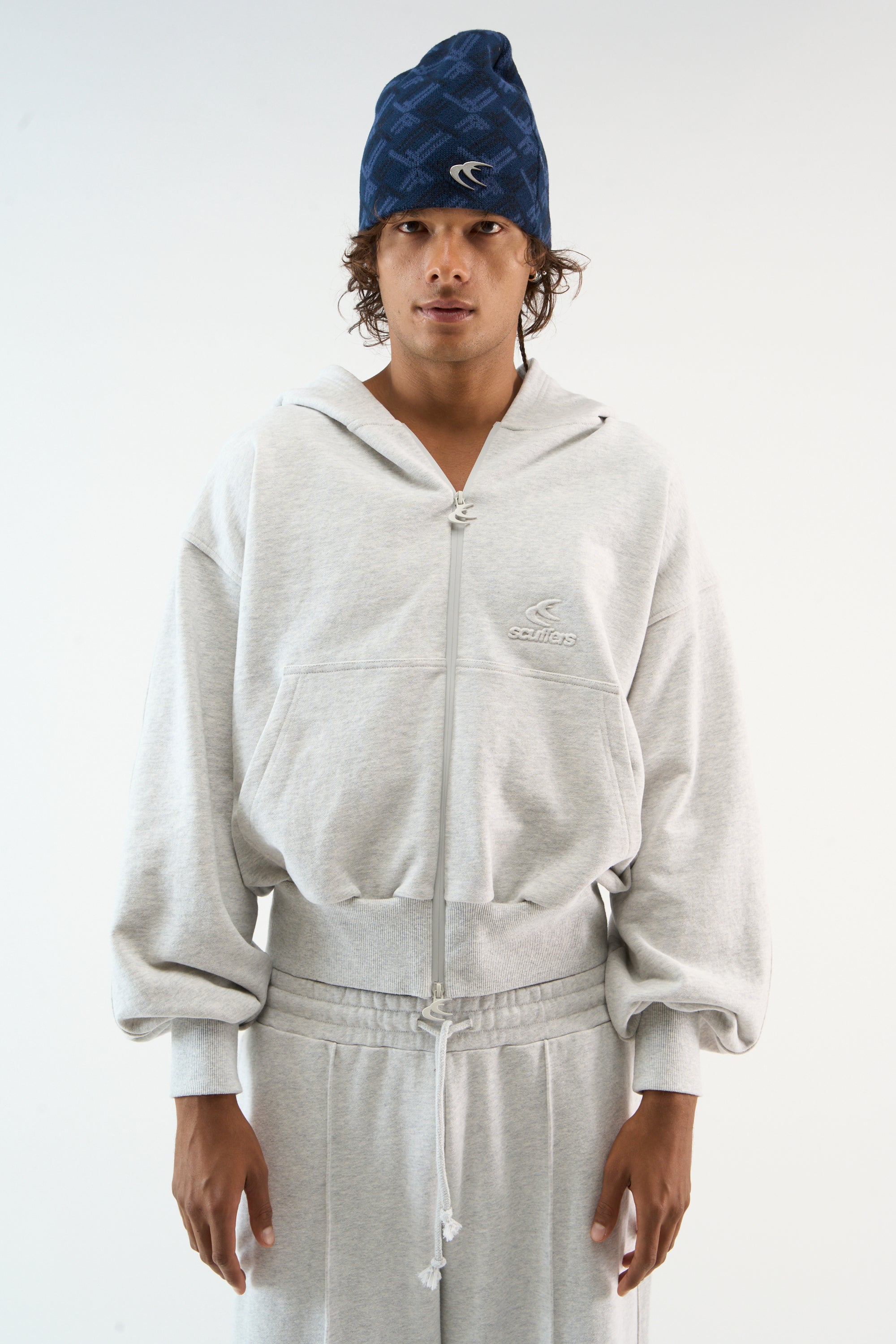 Monogram Navy Beanie