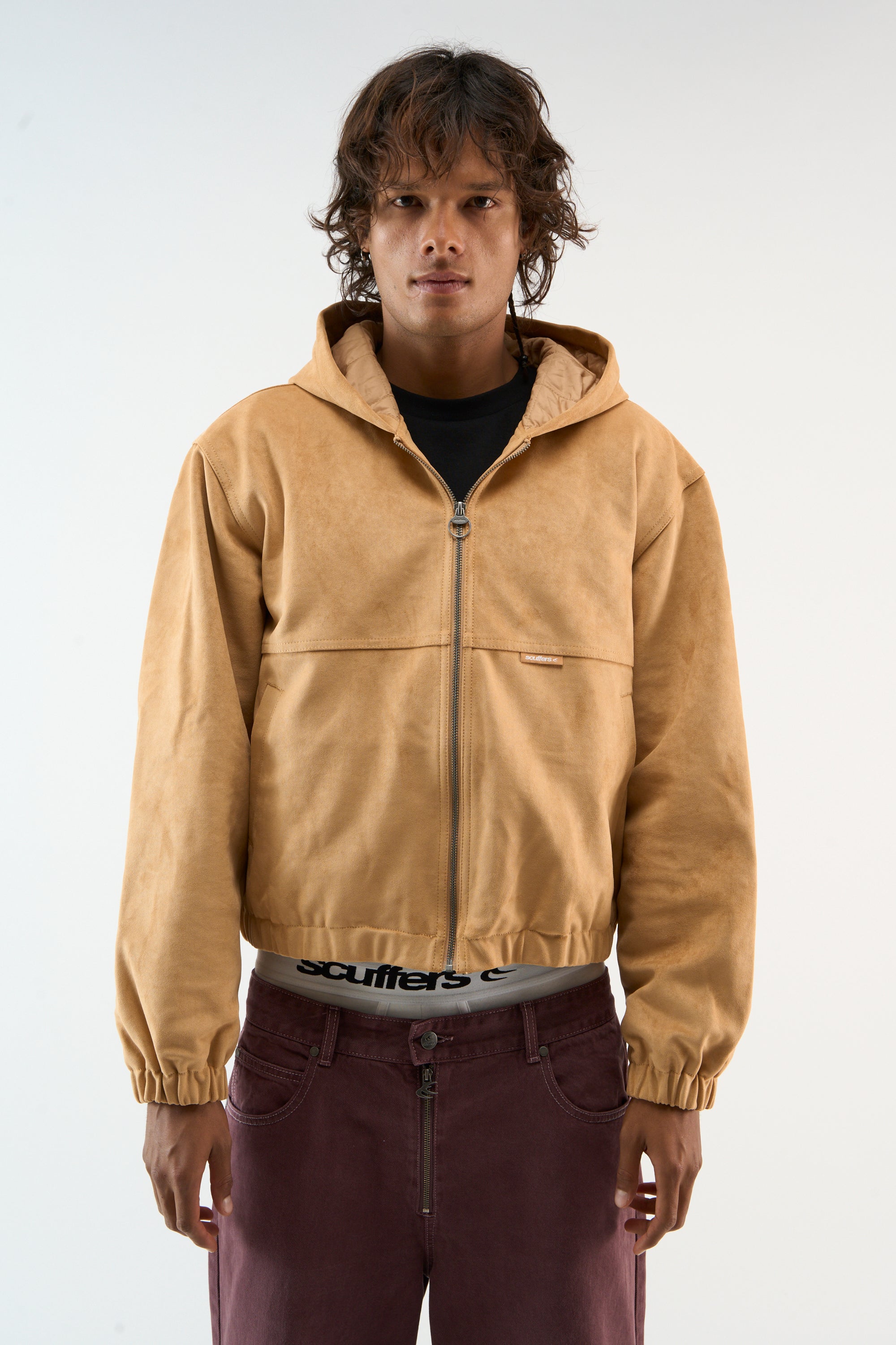 Suede Camel Work Jacket