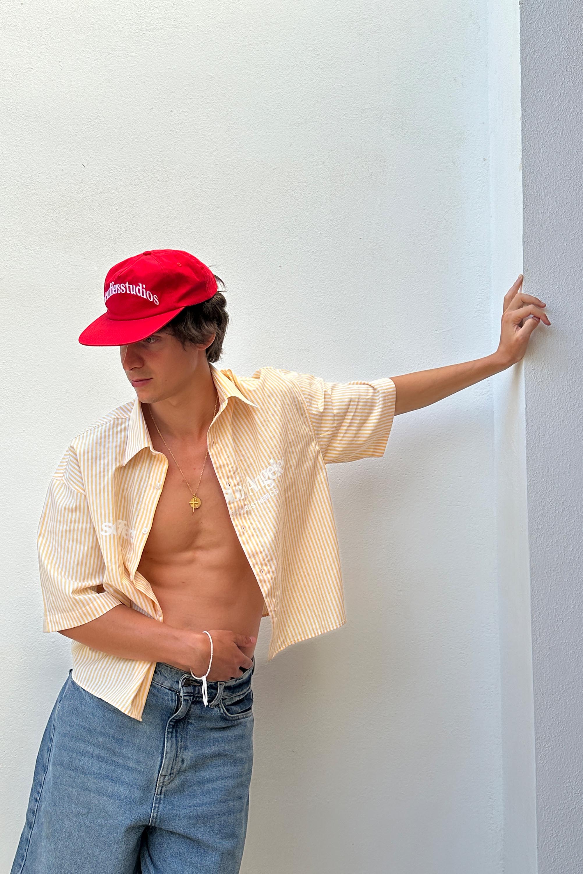 Not LA Yet Yellow Striped Shirt