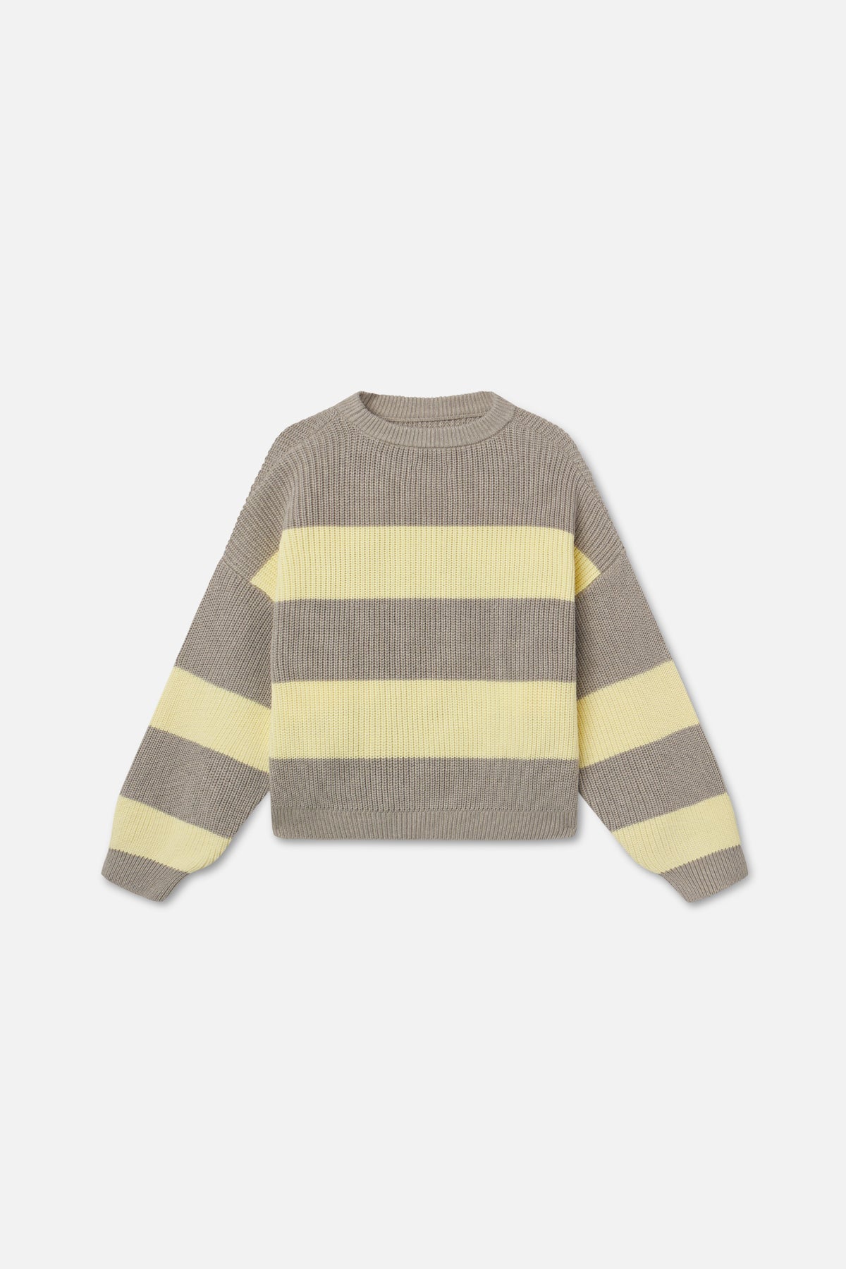 Hole Yellow & Grey Knit