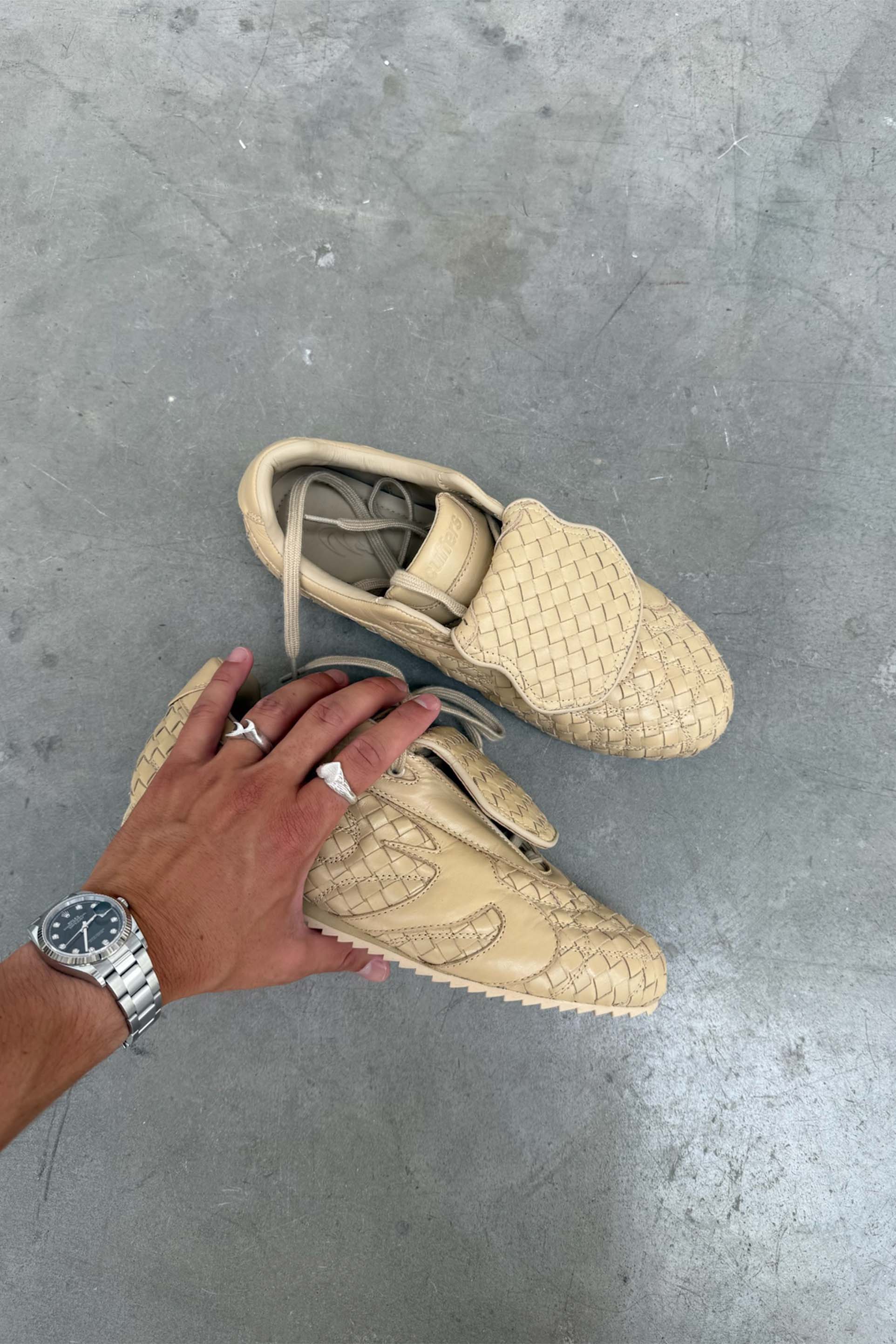 Iconic Braided Beige Sneaker