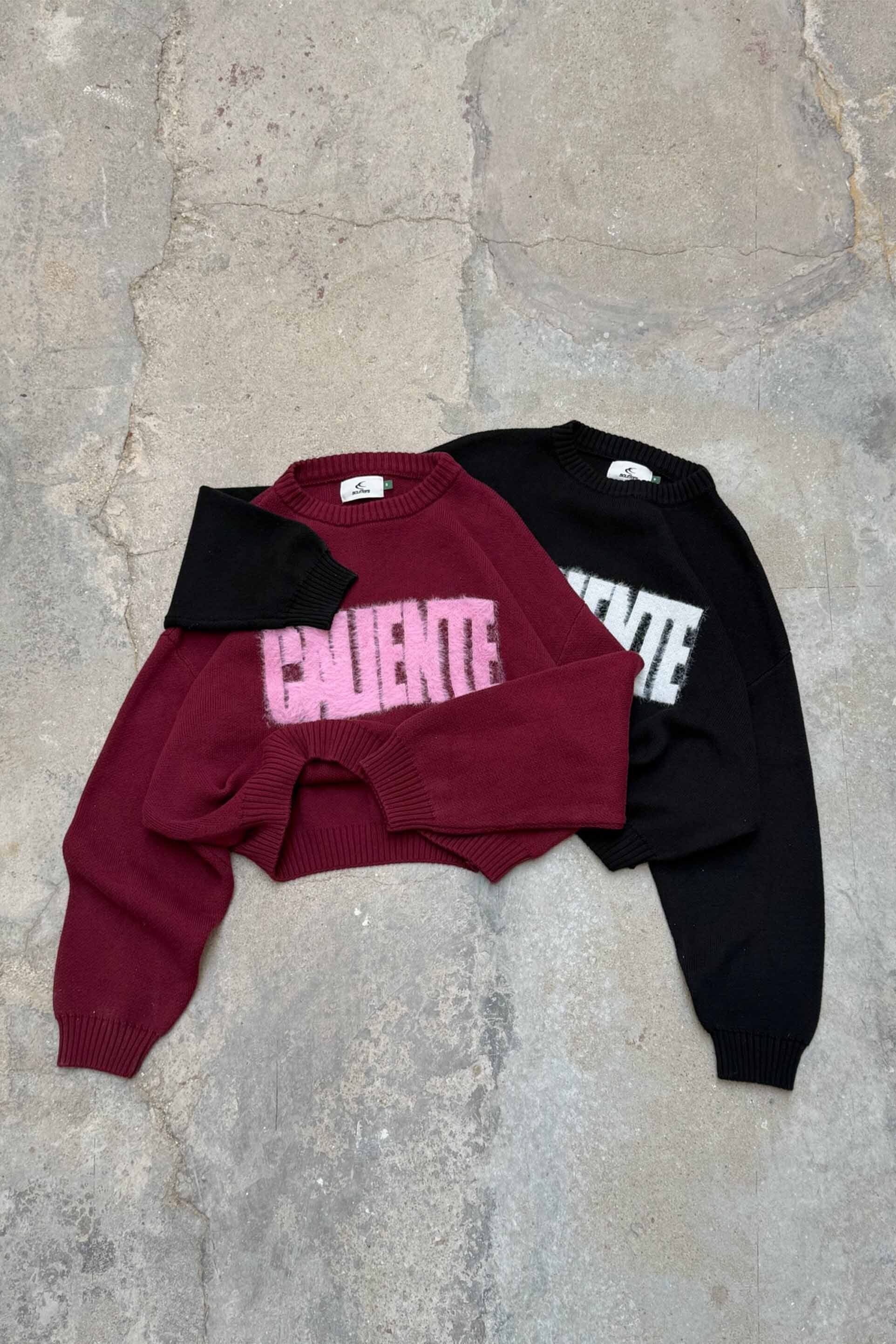 Caliente Burgundy Knit