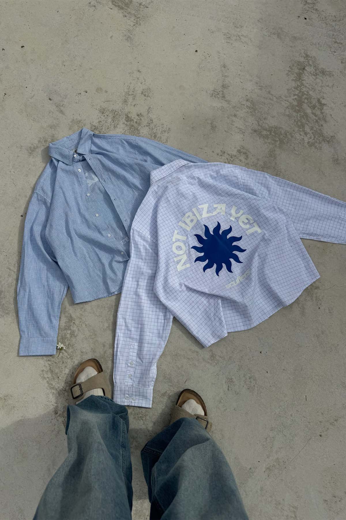 Twin Checkered Blue Shirt