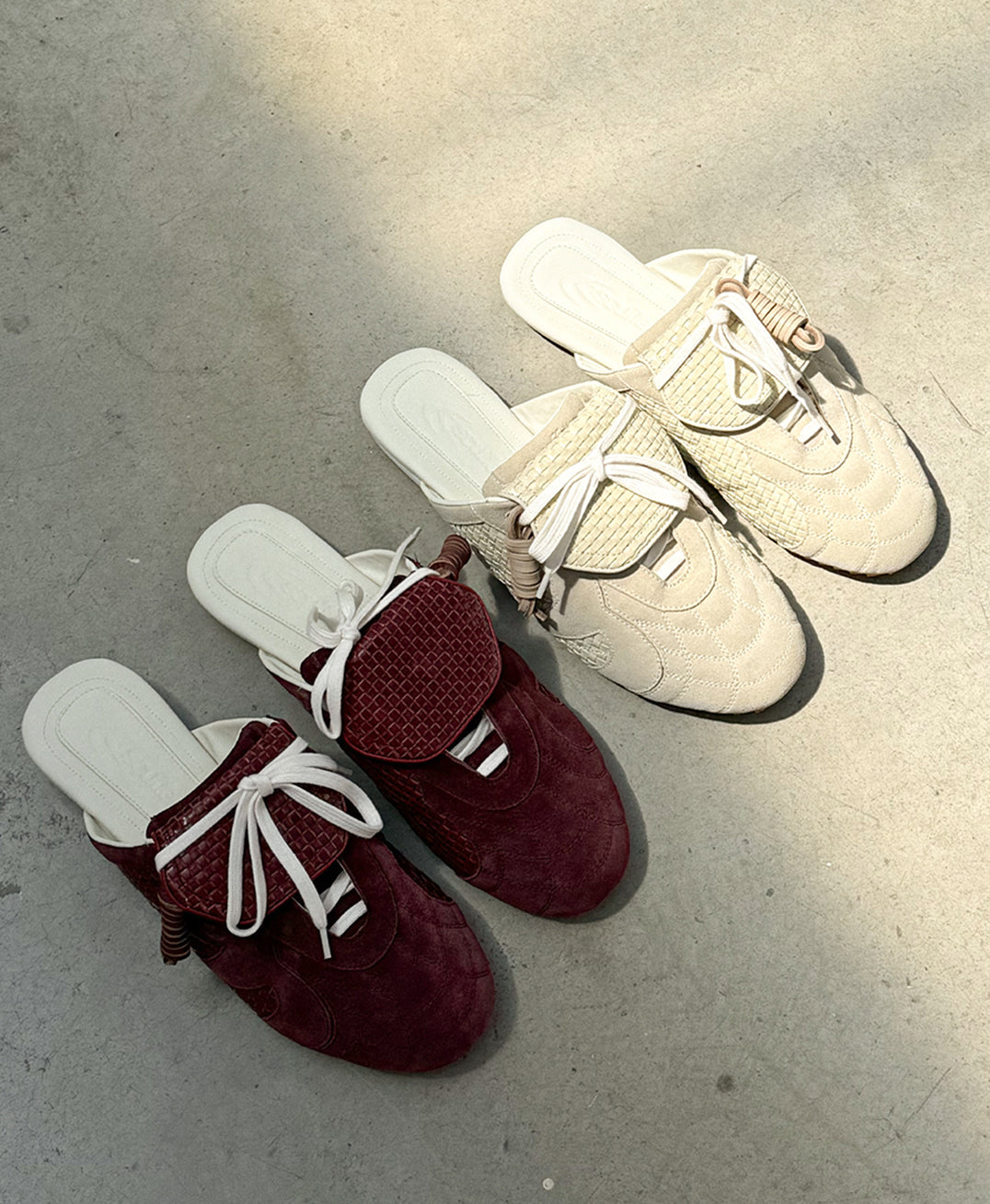Iconic Mule Red Wine Sneaker
