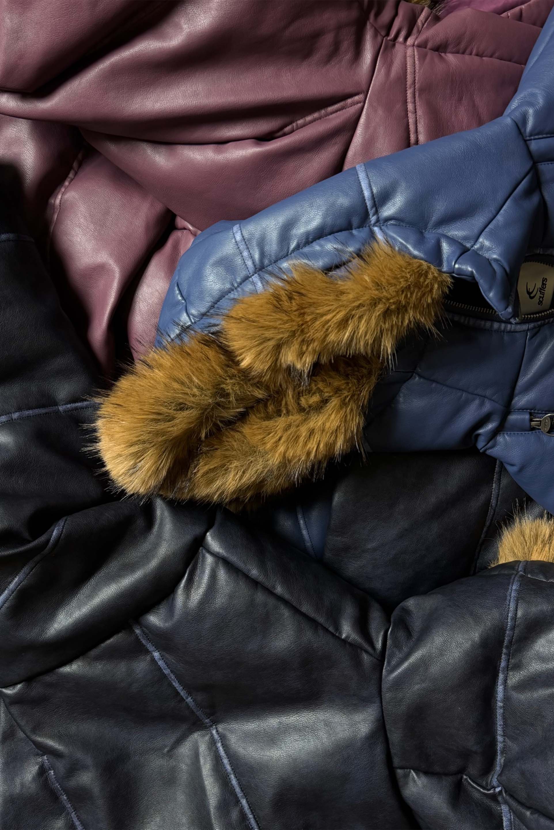 Raw Royal Blue Puffer Jacket