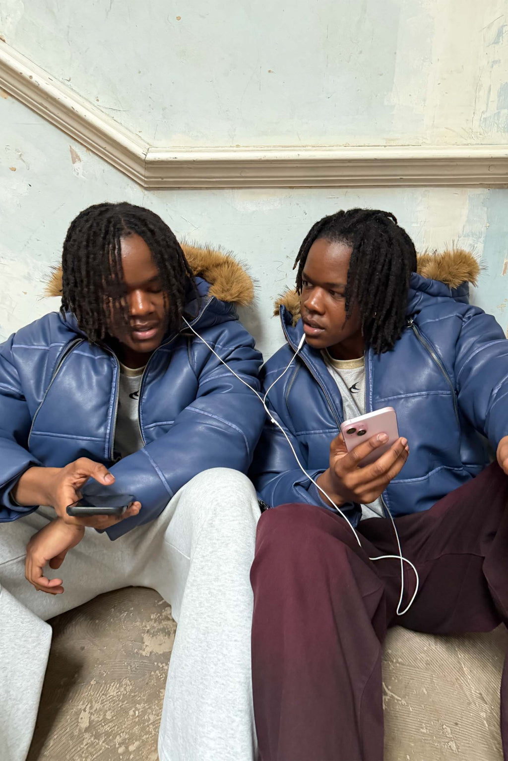 Raw Royal Blue Puffer Jacket