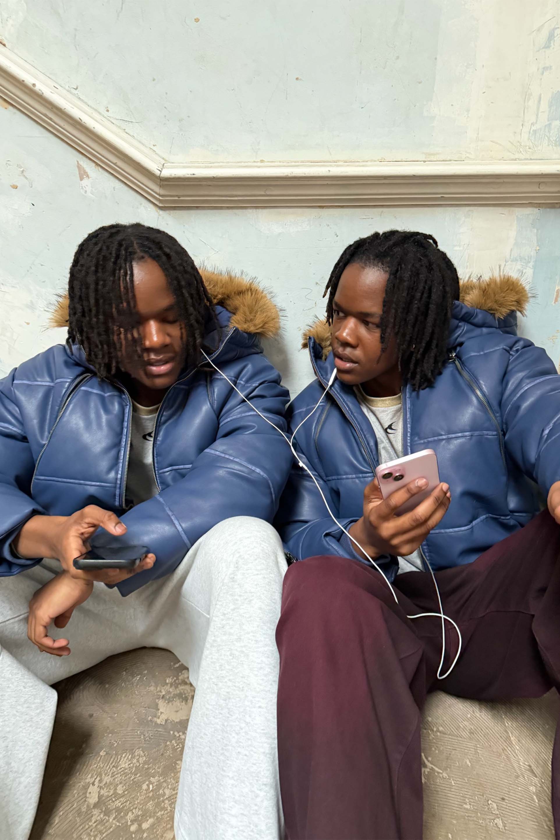 Raw Royal Blue Puffer Jacket