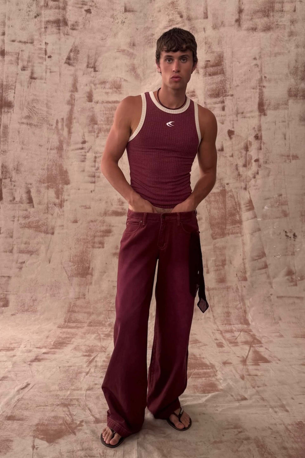 Carrie Burgundy Pants