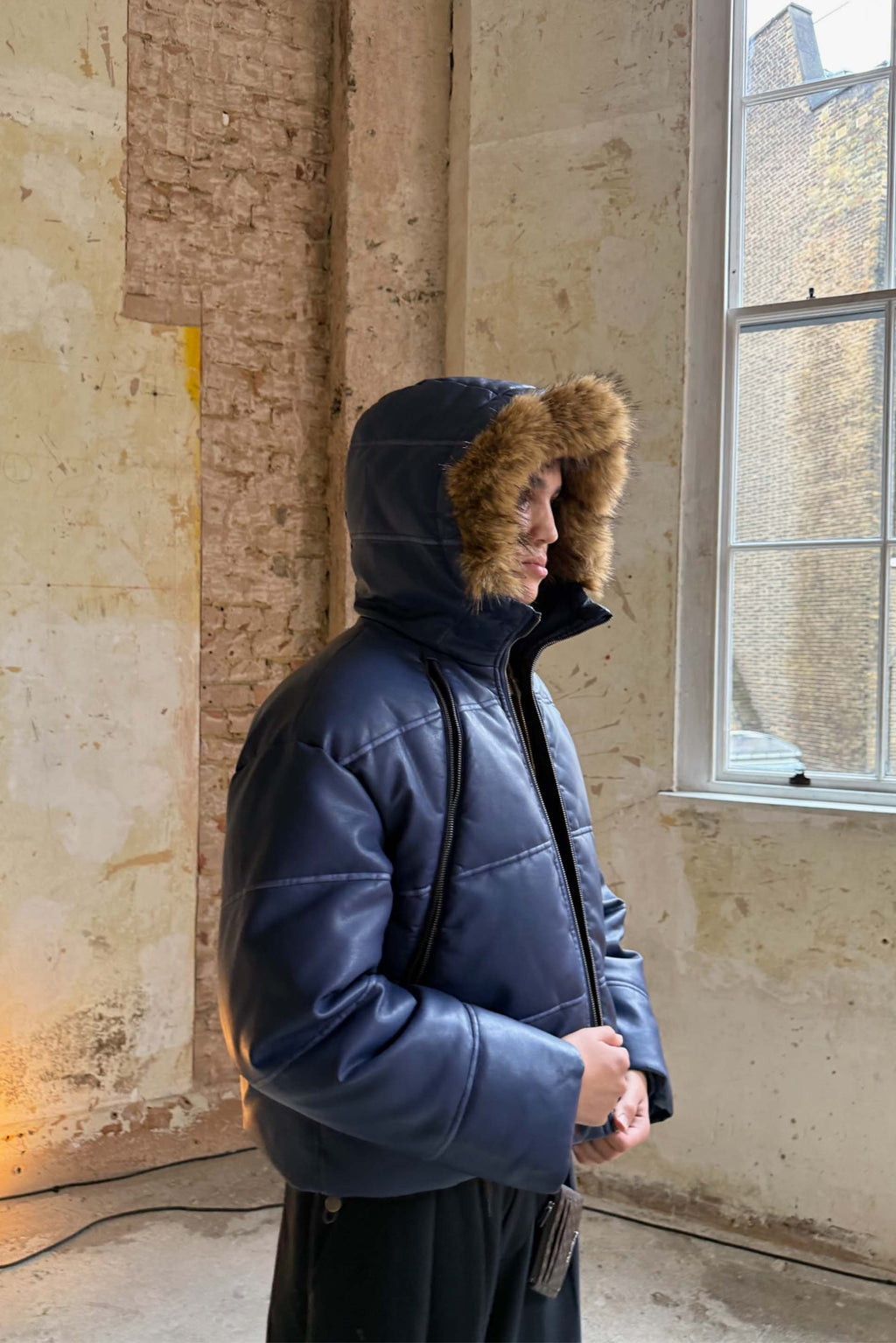 Raw Royal Blue Puffer Jacket