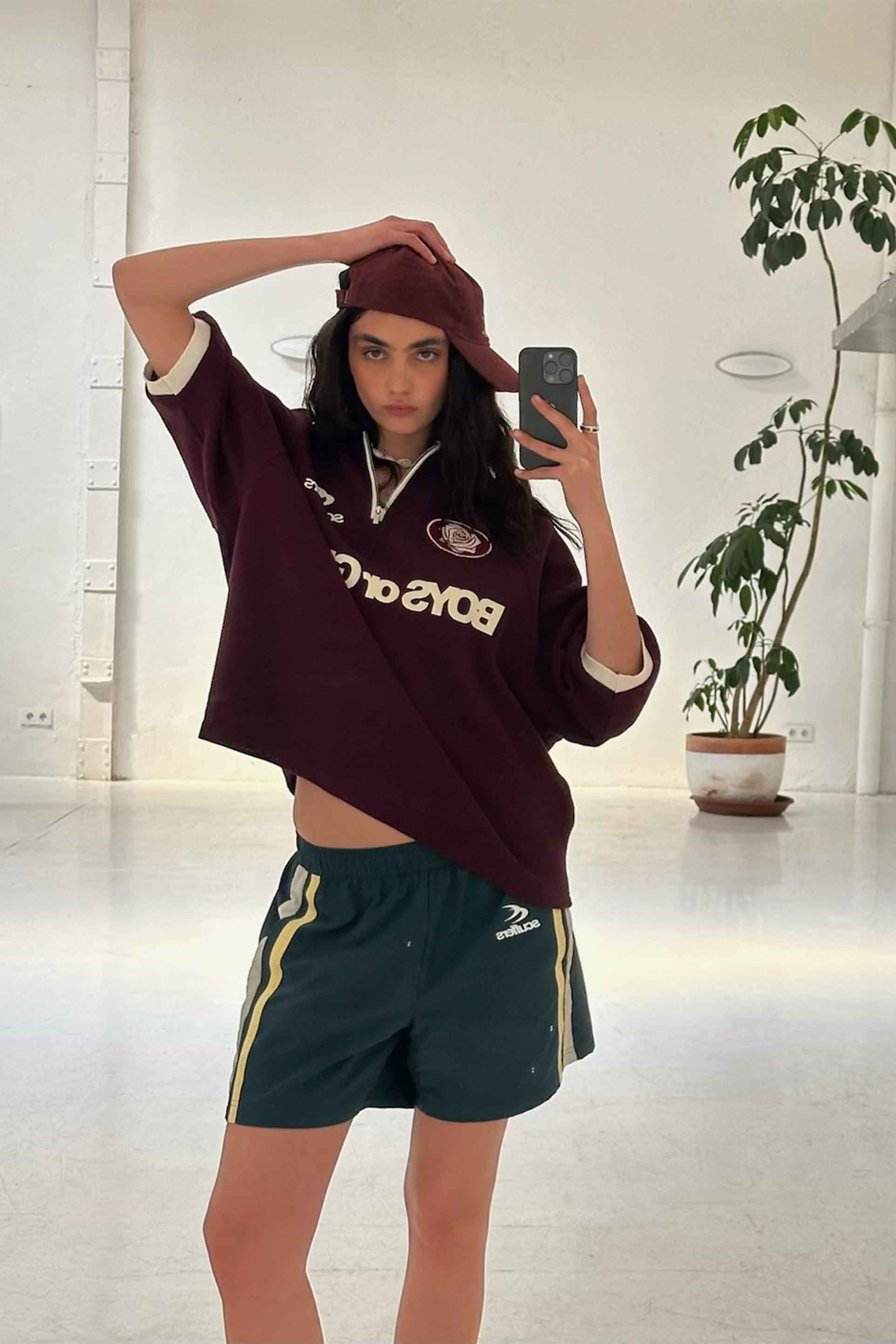 Boys or Girls Burgundy Polo